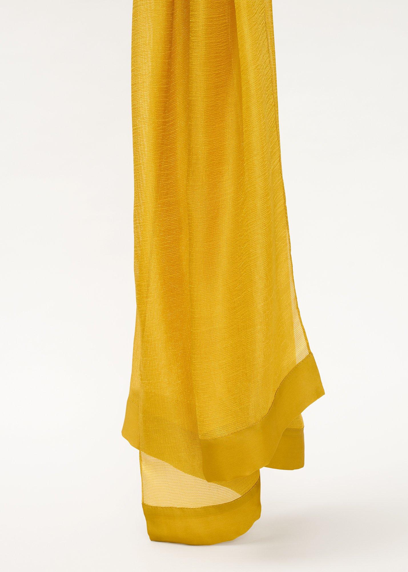 Satin Trim Scarf