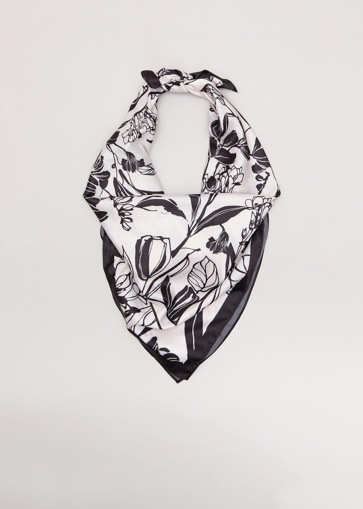 Annika Floral Square Scarf