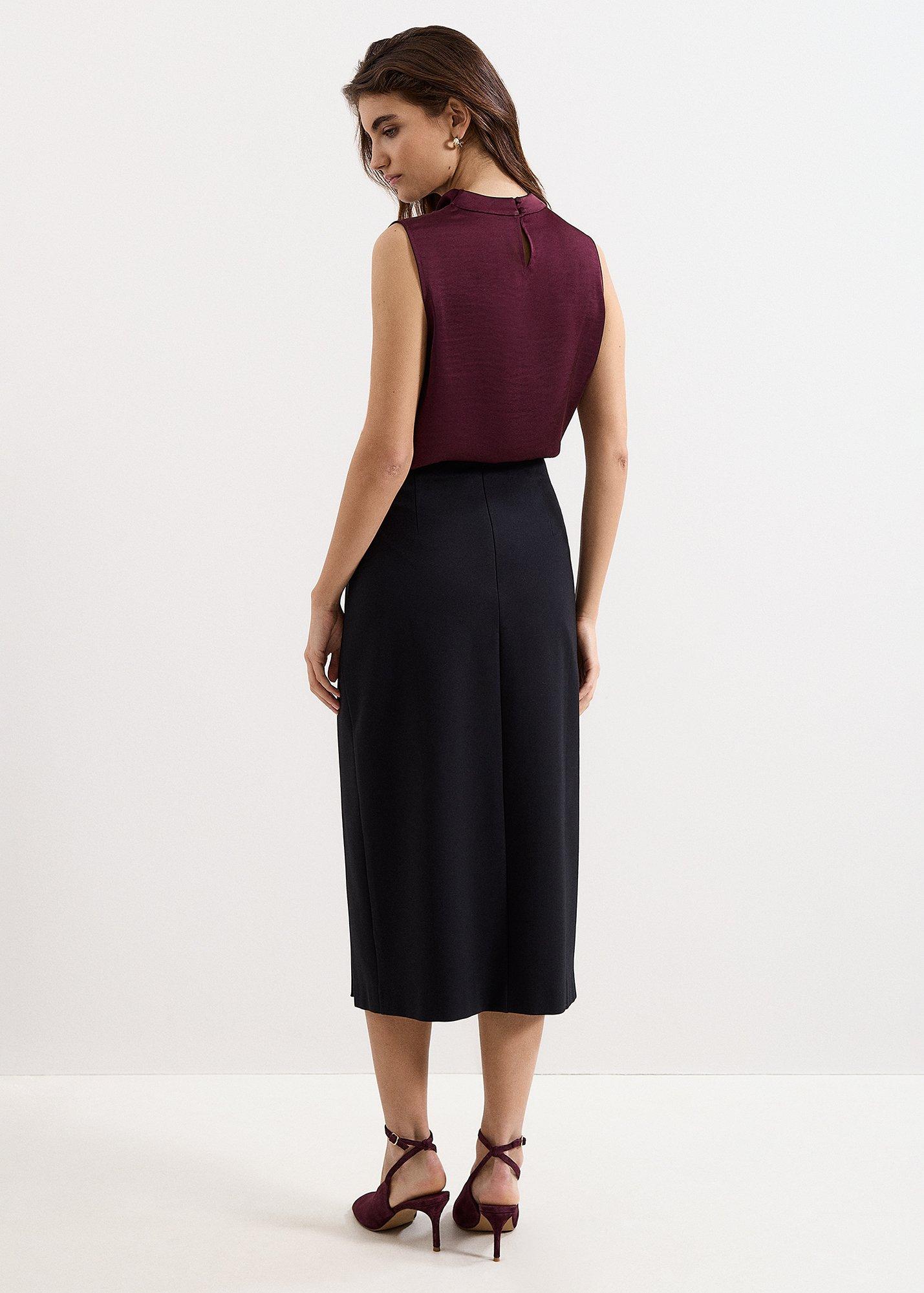 Phoebe Ponte Midi Skirt