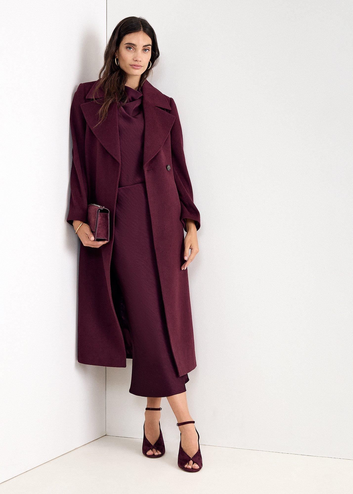 Nicoletta Tie Belt Midi Coat