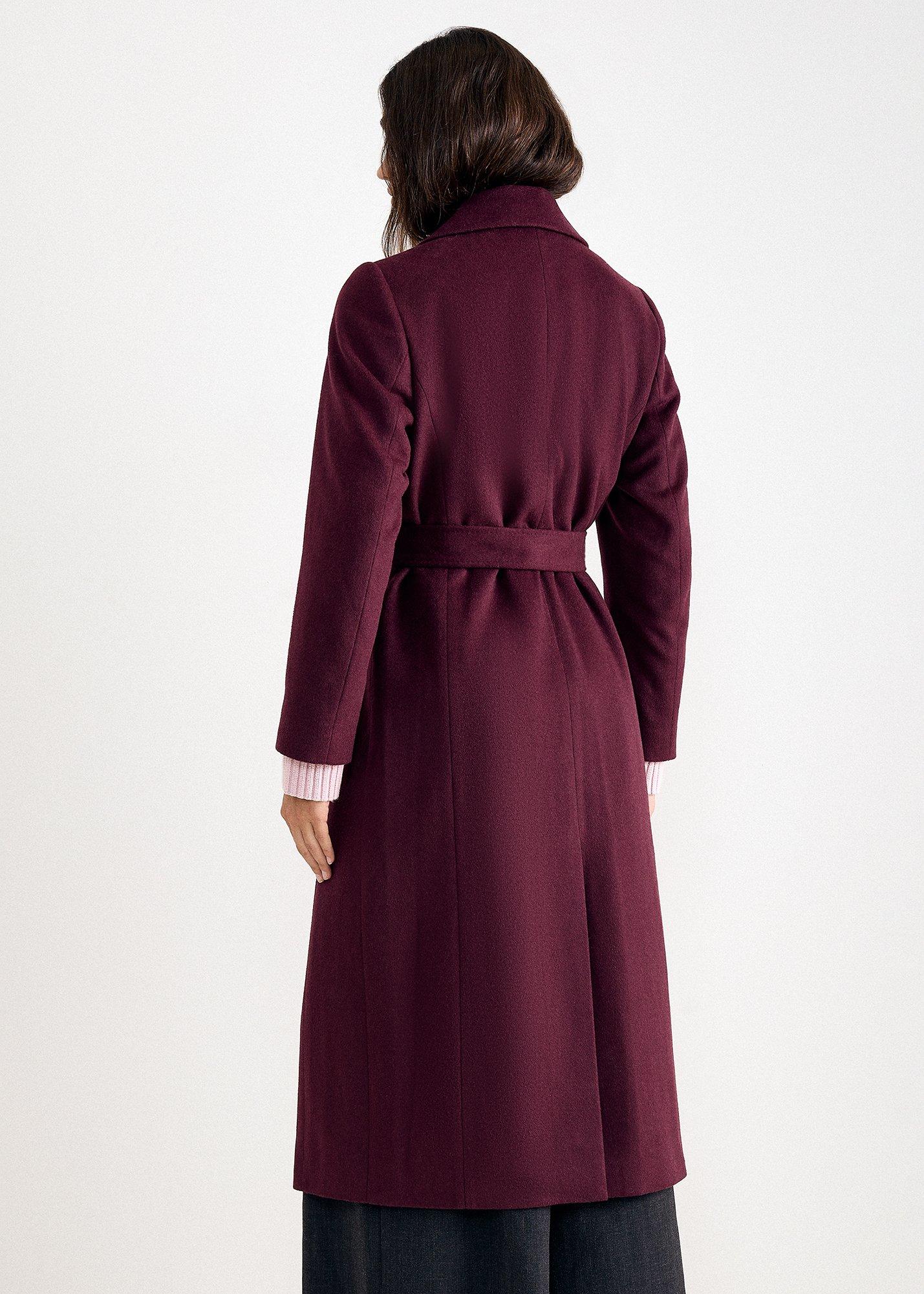 Nicoletta Tie Belt Midi Coat