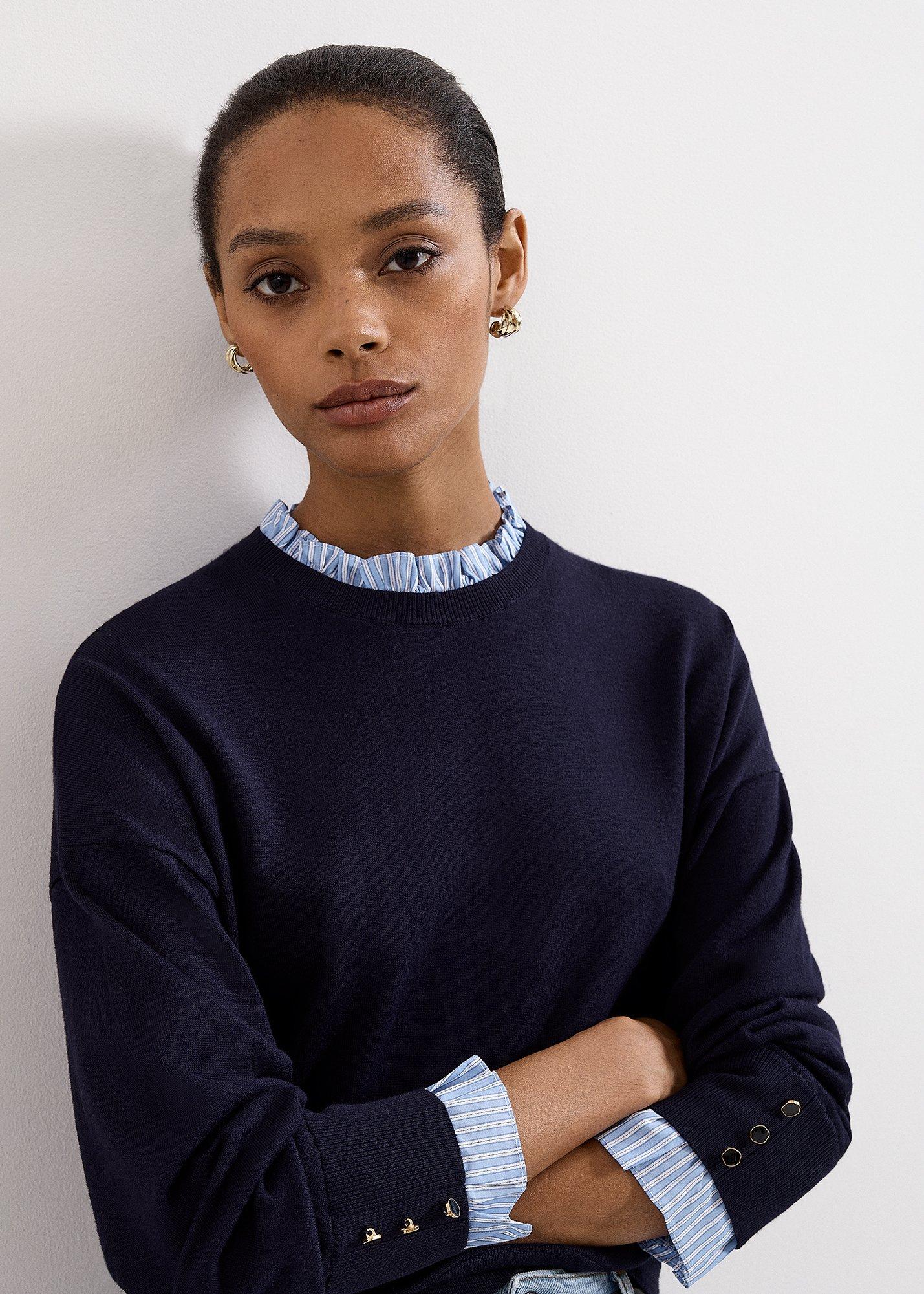 Jenna Navy Stripe Jumper