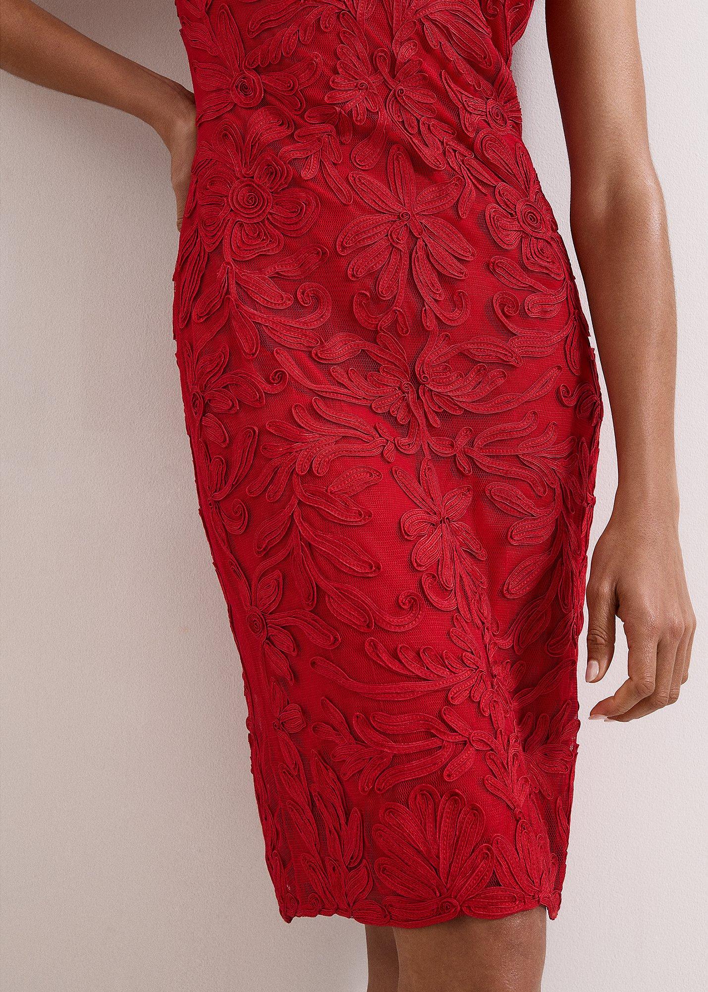 ${product-id}-Emmi Tapework Dress-Red-${view-type}