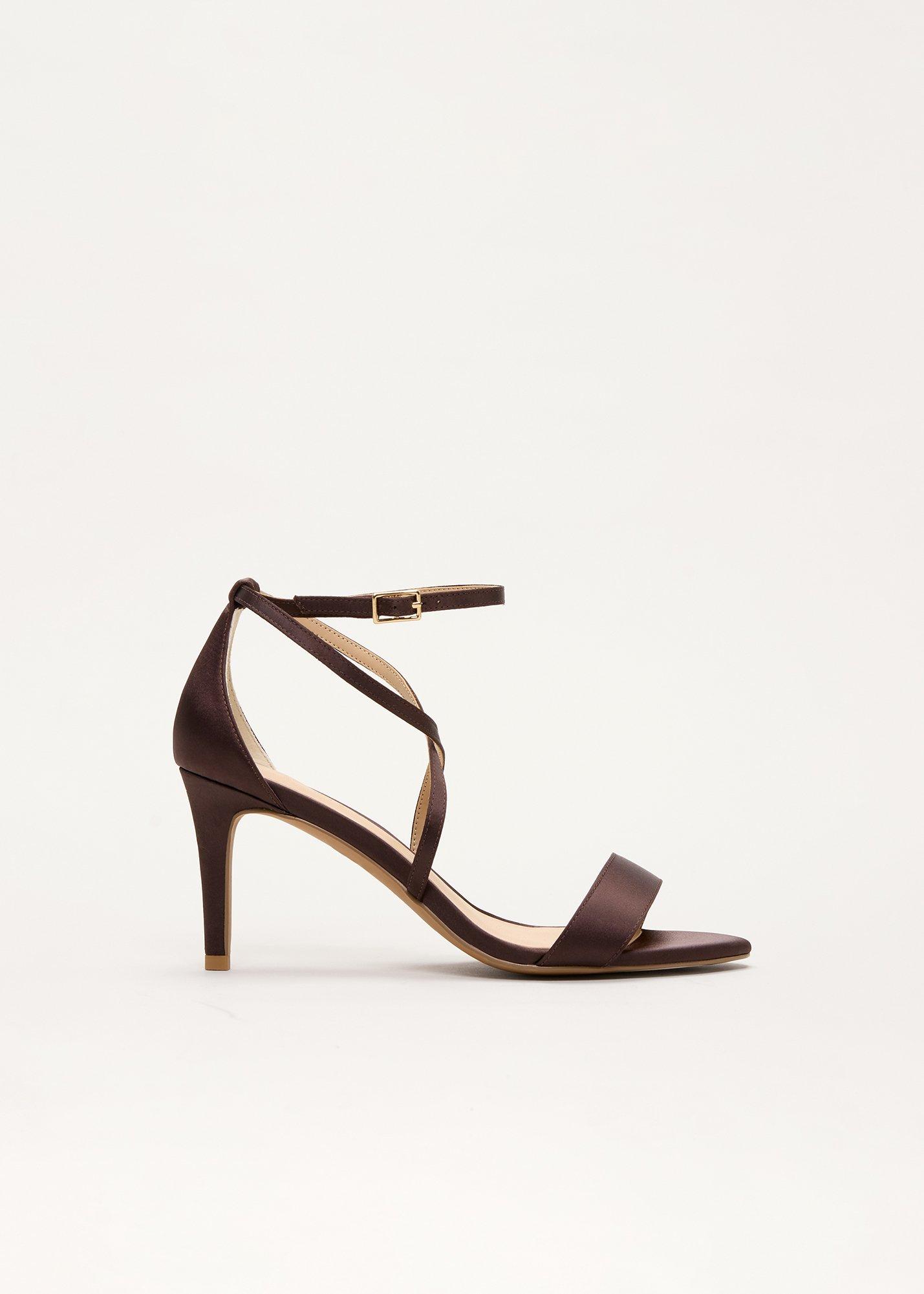 Satin Strappy Sandals 