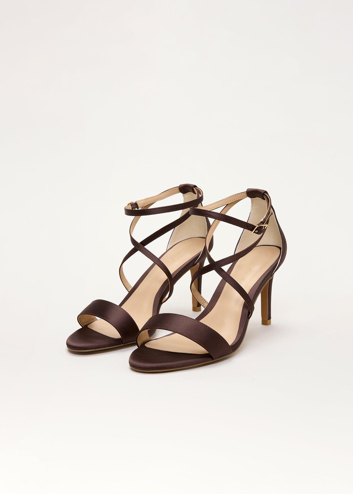Satin Strappy Sandals 