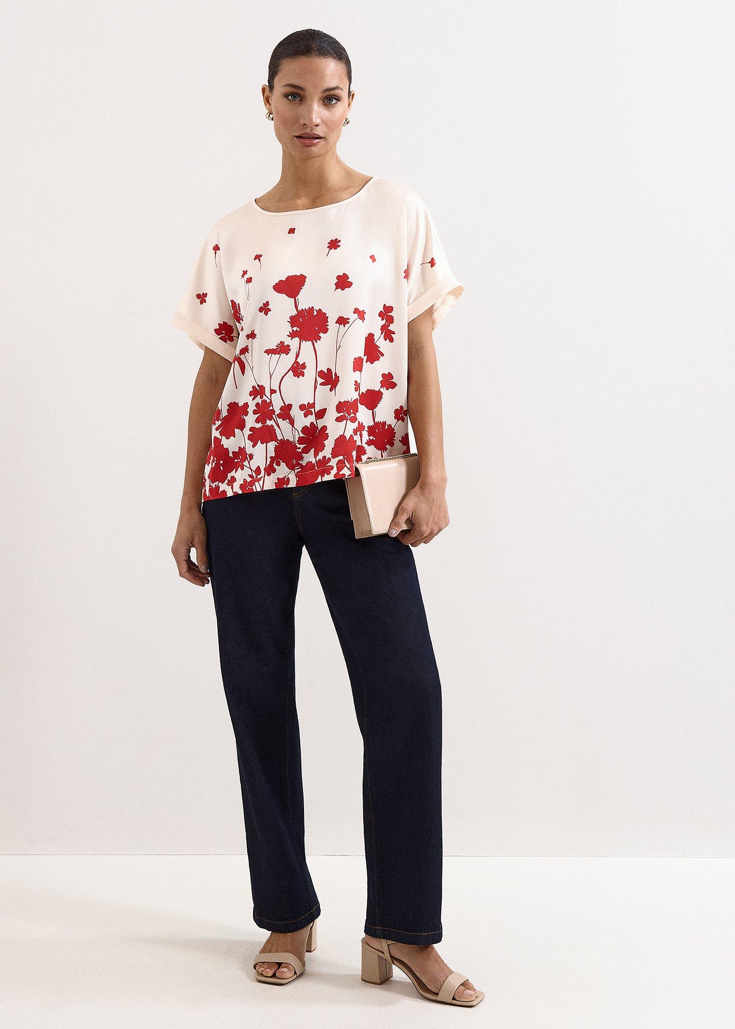 Marion Ivory Floral Printed Top