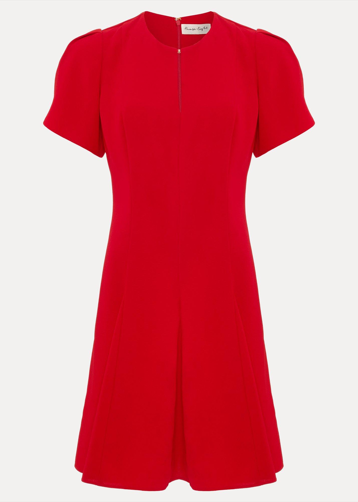 ${product-id}-Elia Swing Mini Dress-Red-${view-type}