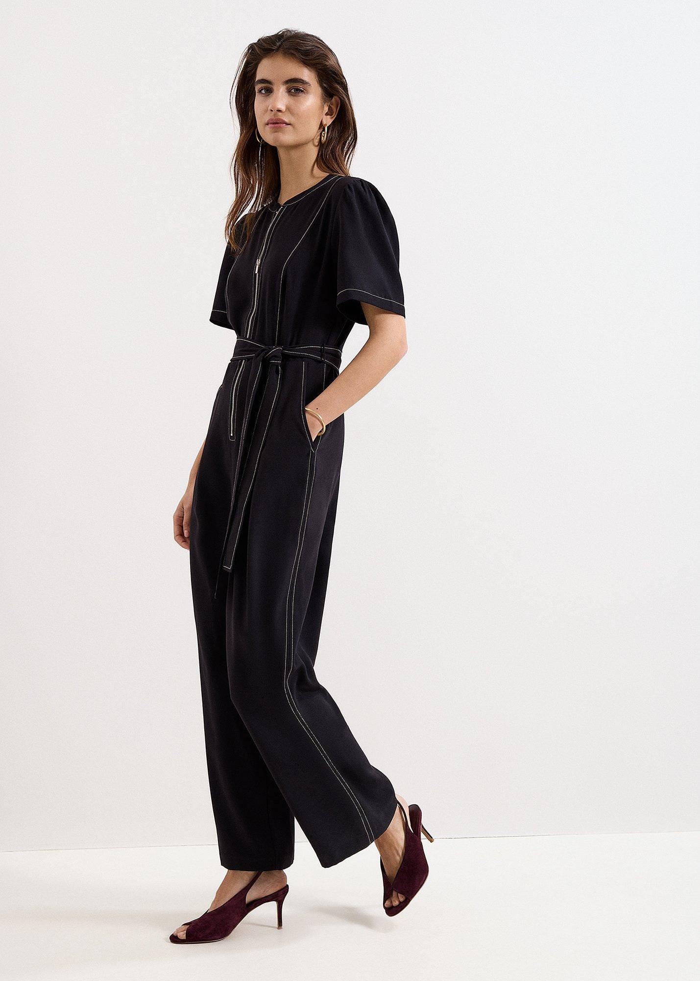 Petite Alix Tie Belt Jumpsuit
