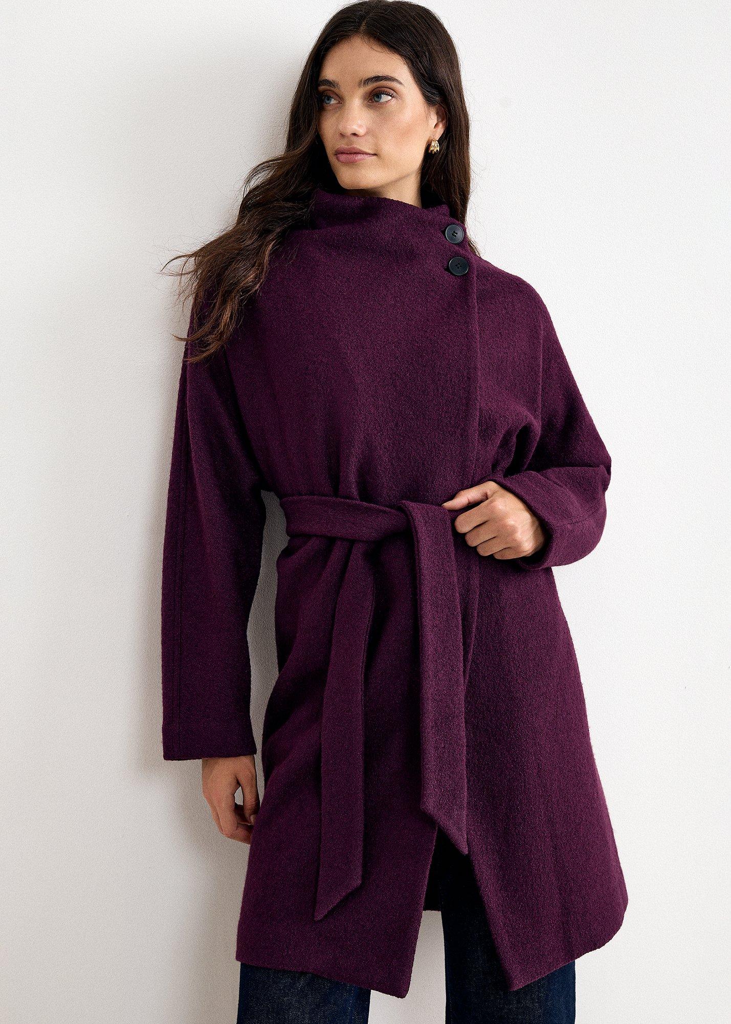 Jennifer Belted Wool Coat