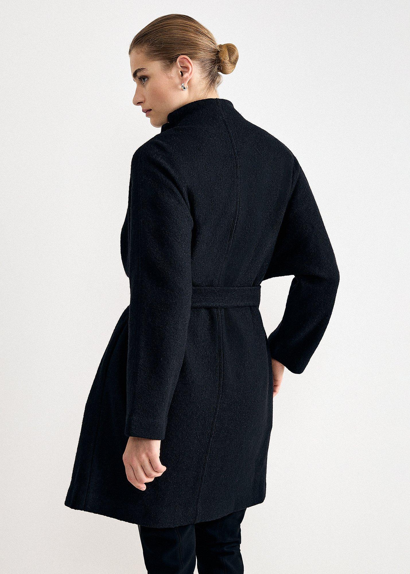 Jennifer Belted Wool Coat 