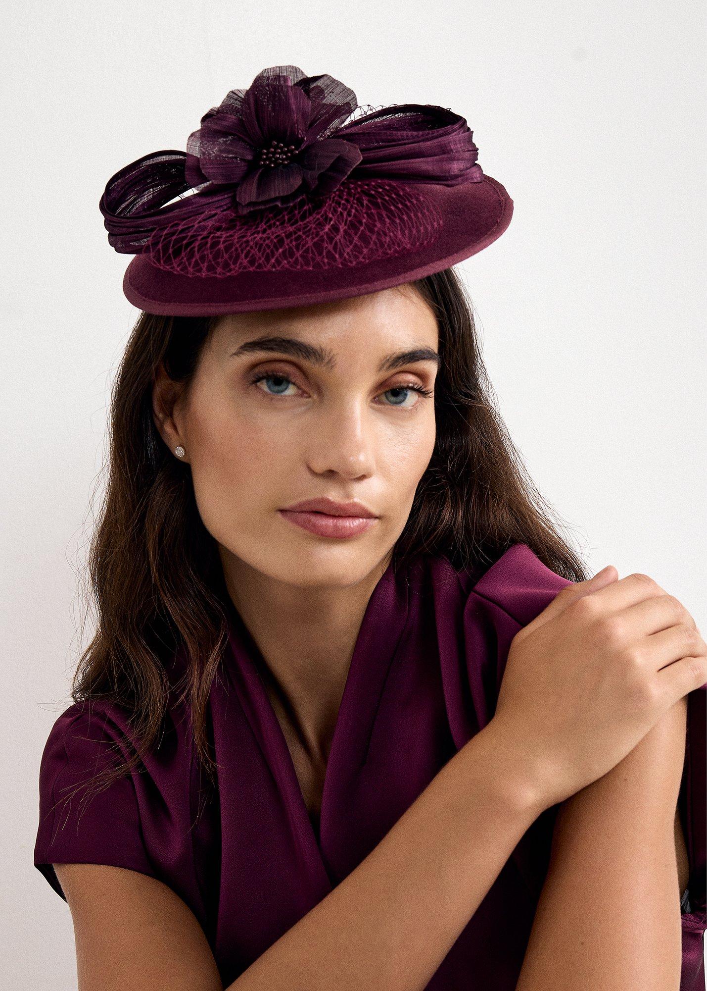 Flower Detail Veil Disc Fascinator