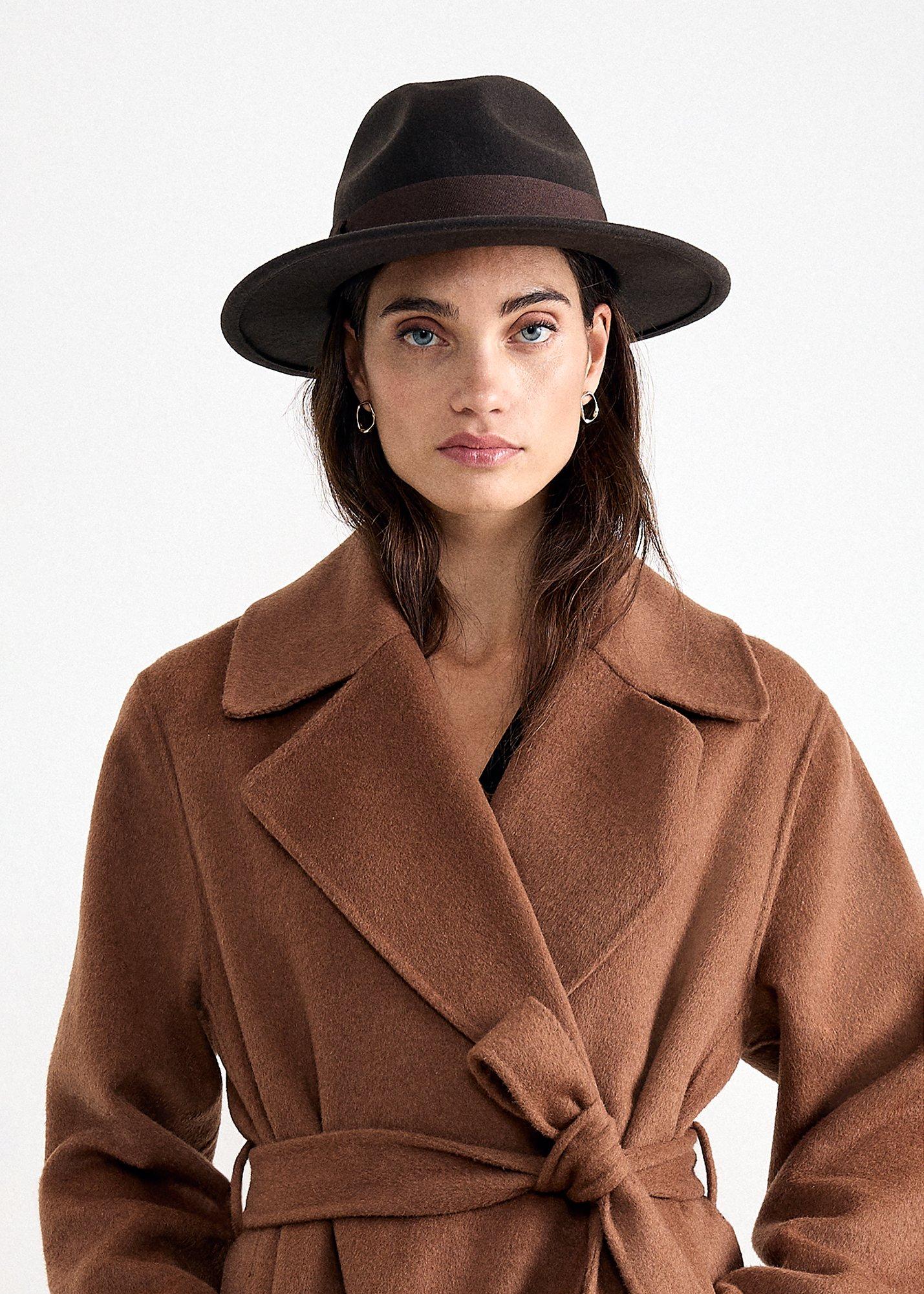 Felt Ribbon Trilby Hat