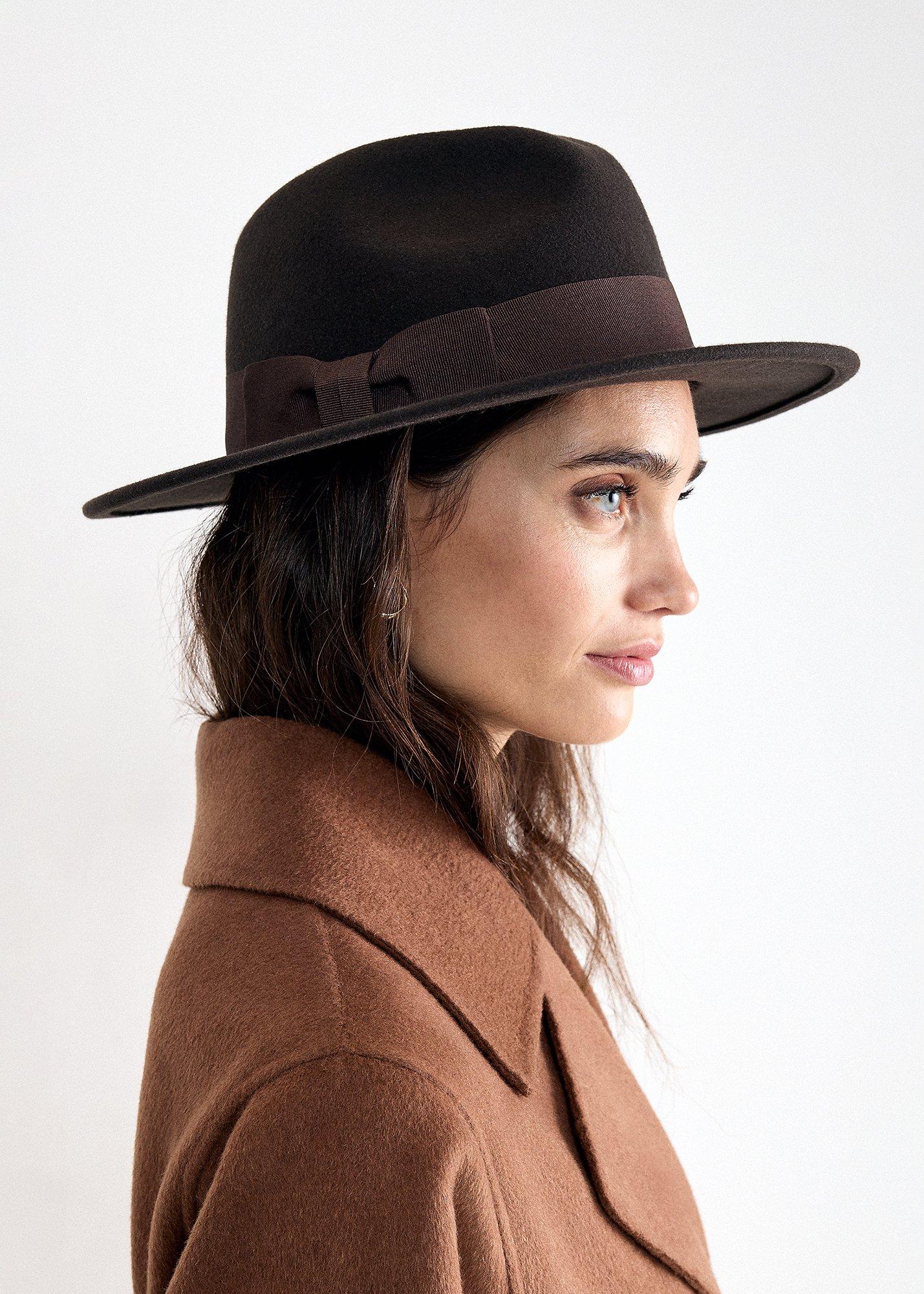Felt Ribbon Trilby Hat