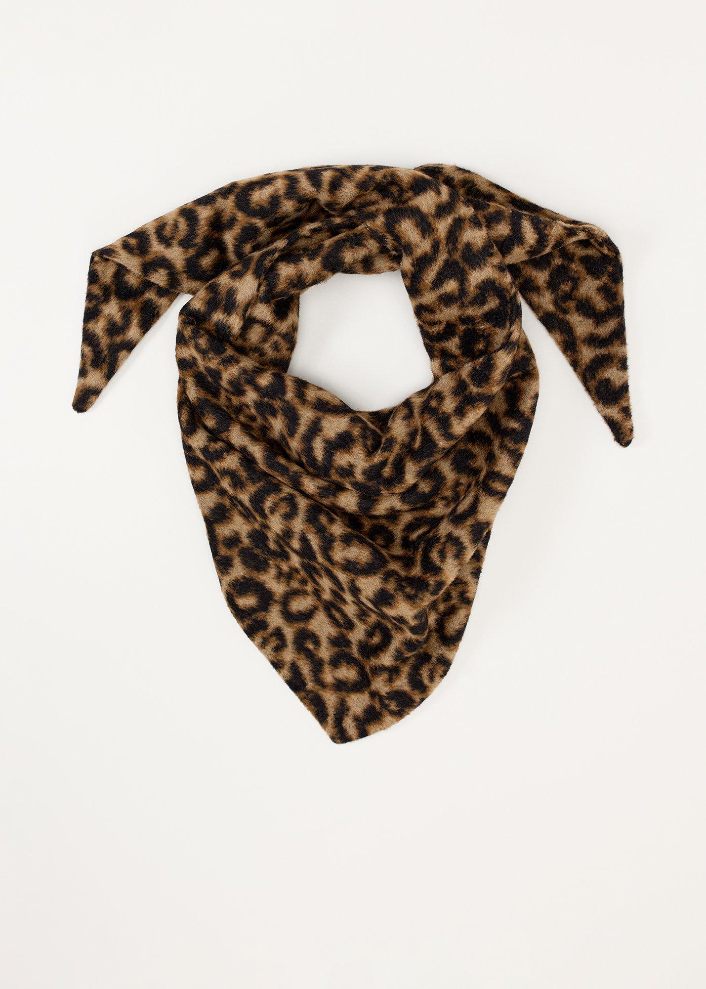 Leopard Print Neck Scarf