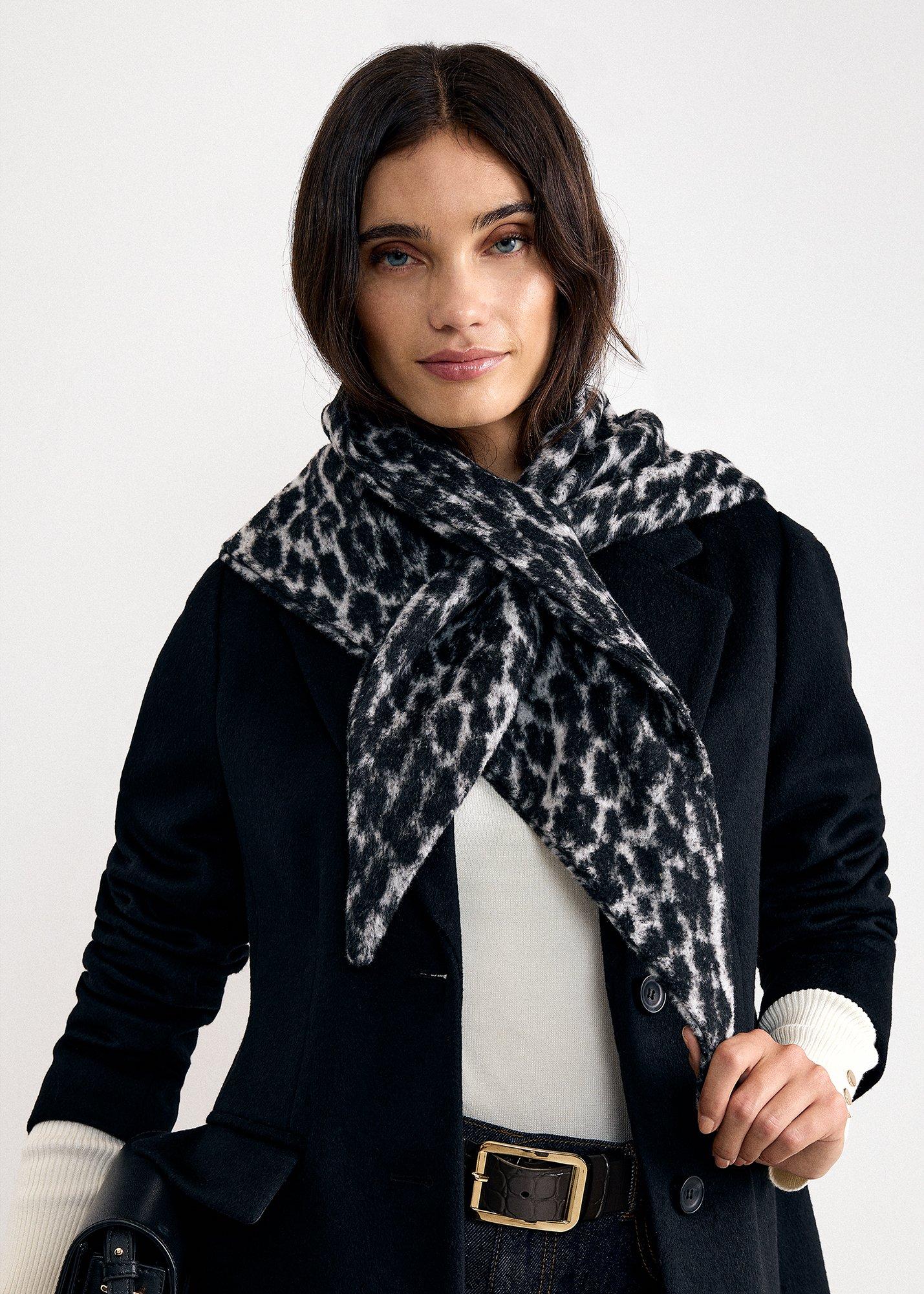 Leopard Print Neck Scarf