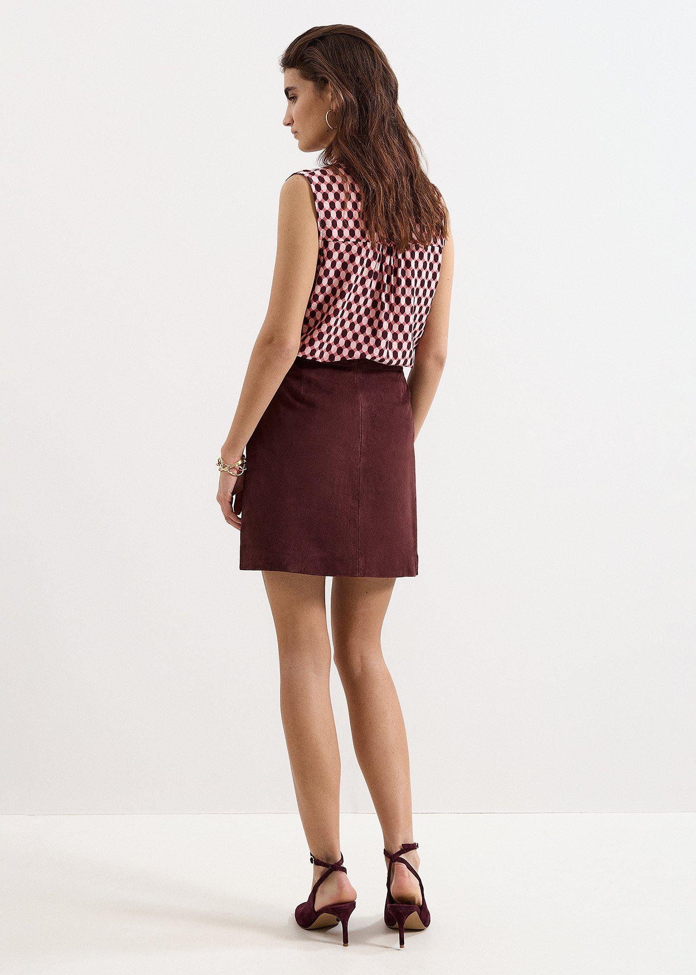 Roselle Suede Mini Skirt