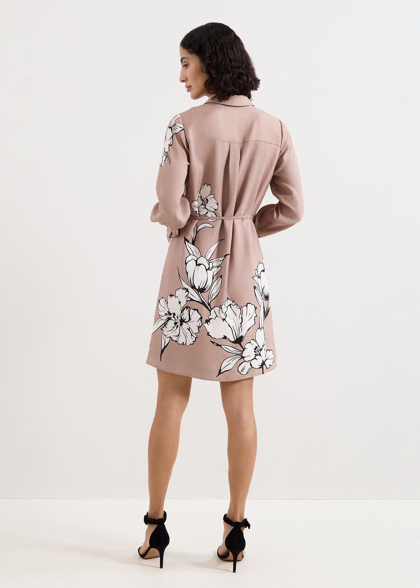 Kendra Floral Shirt Mini Dress