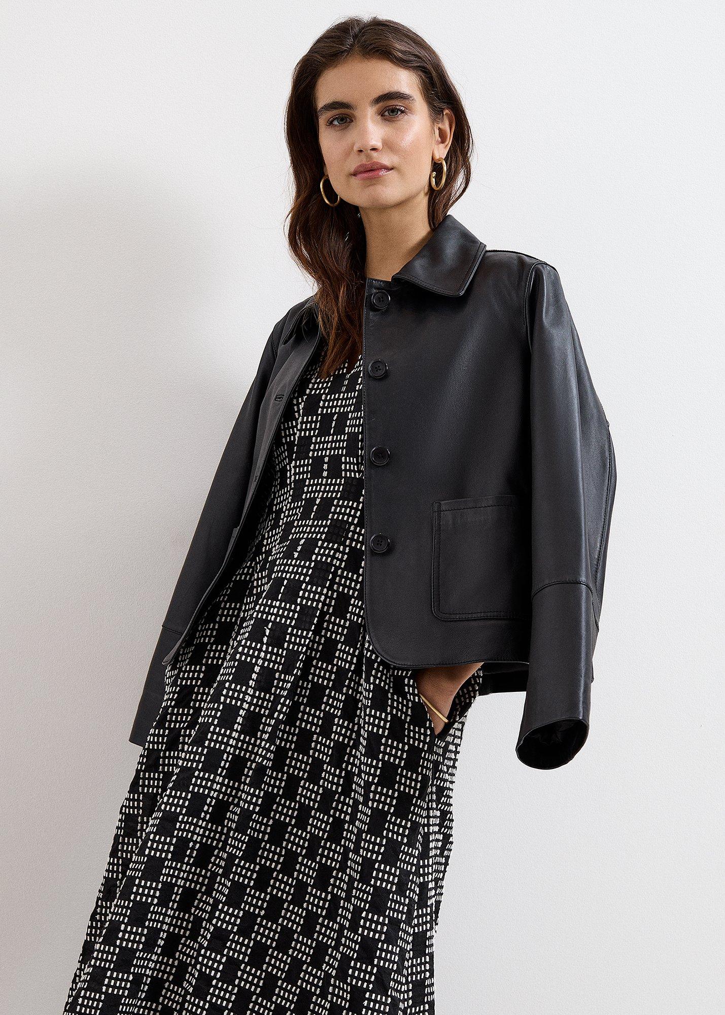 Yasmine Check Textured Midi Dress