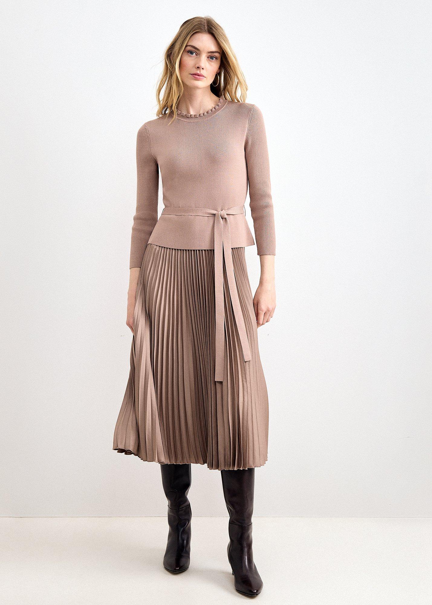 Jodie Knit Fit and Flare Midi Dress