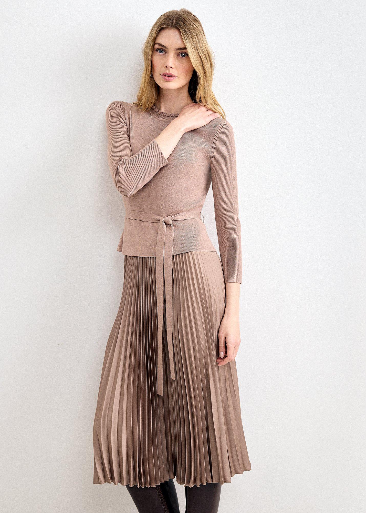 jodie-pleated-peplum-knit-midi-dress
