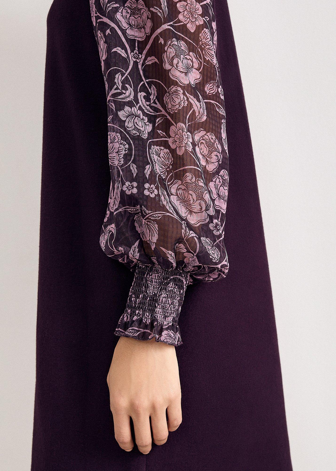 giselle-woven-printed-sleeve-knit-dress