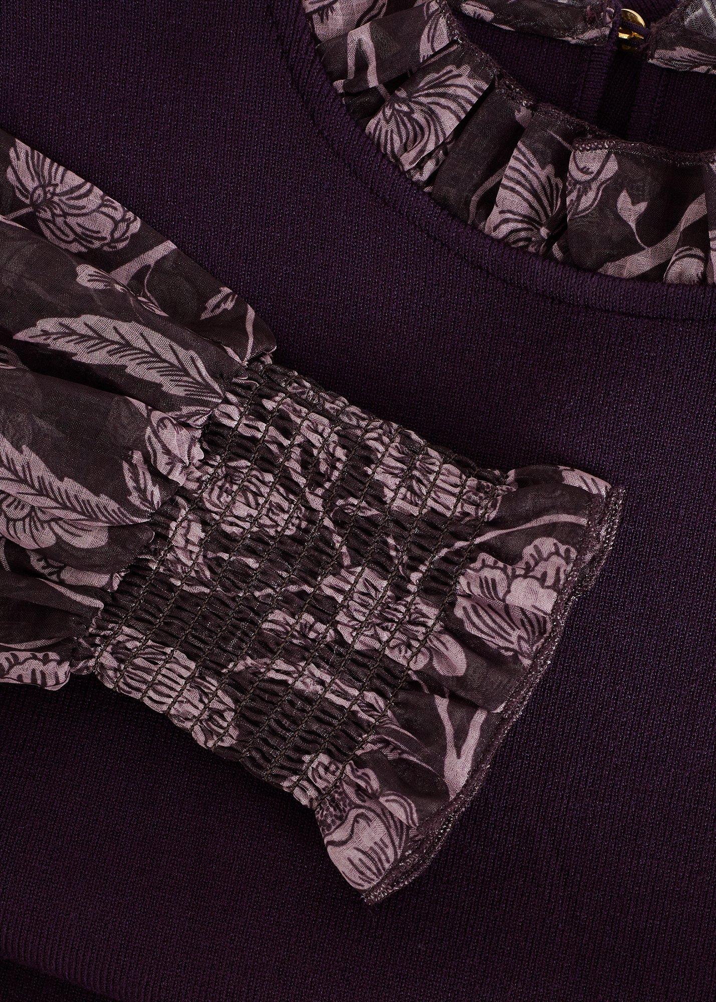 giselle-woven-printed-sleeve-knit-dress