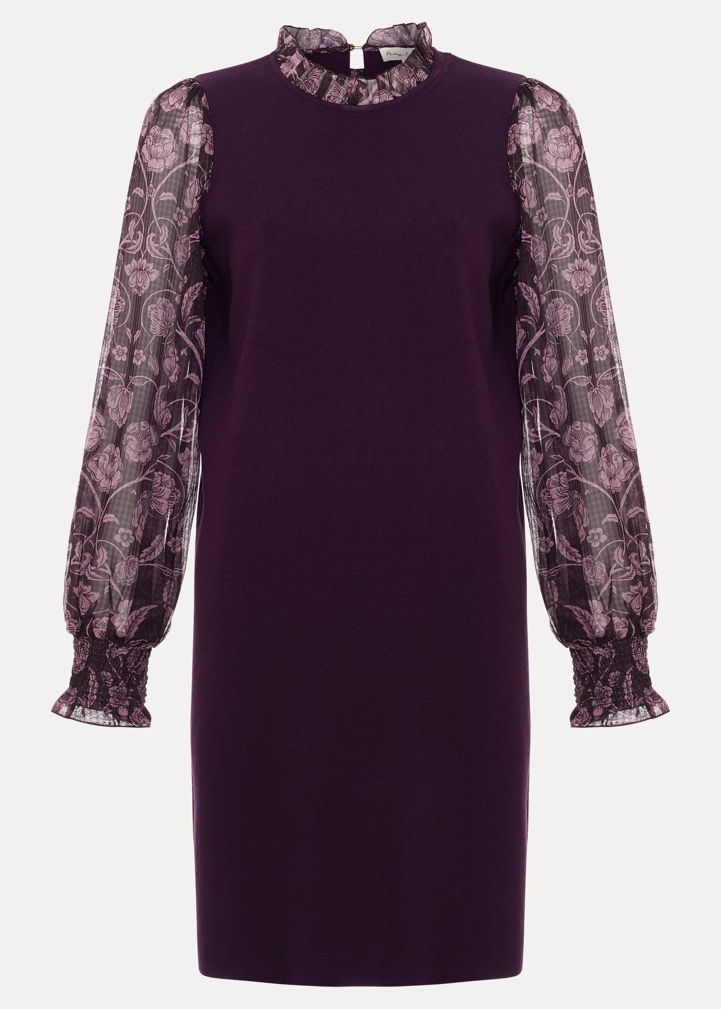 giselle-woven-printed-sleeve-knit-dress
