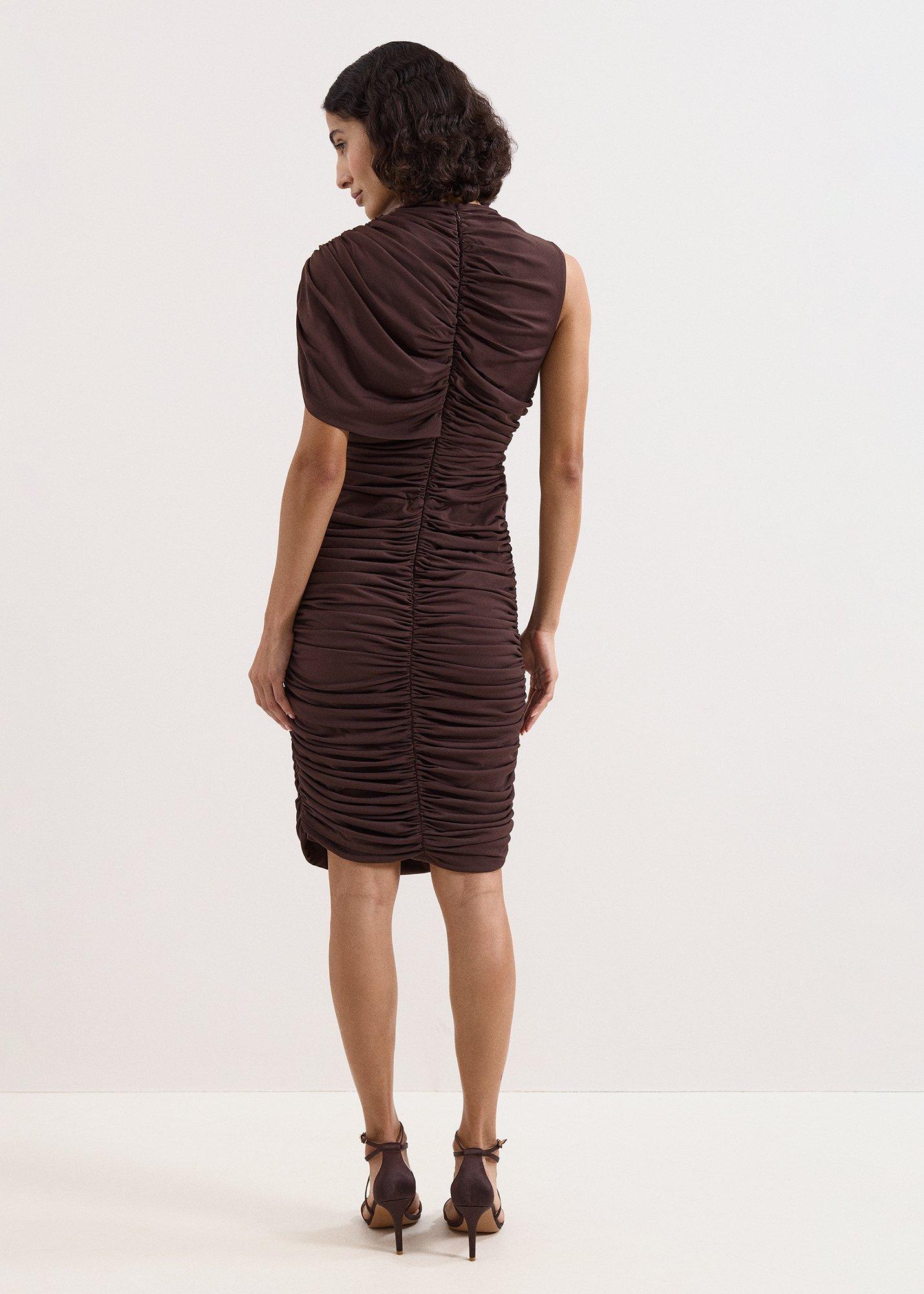 Aimee Ruched Jersey Midi Dress