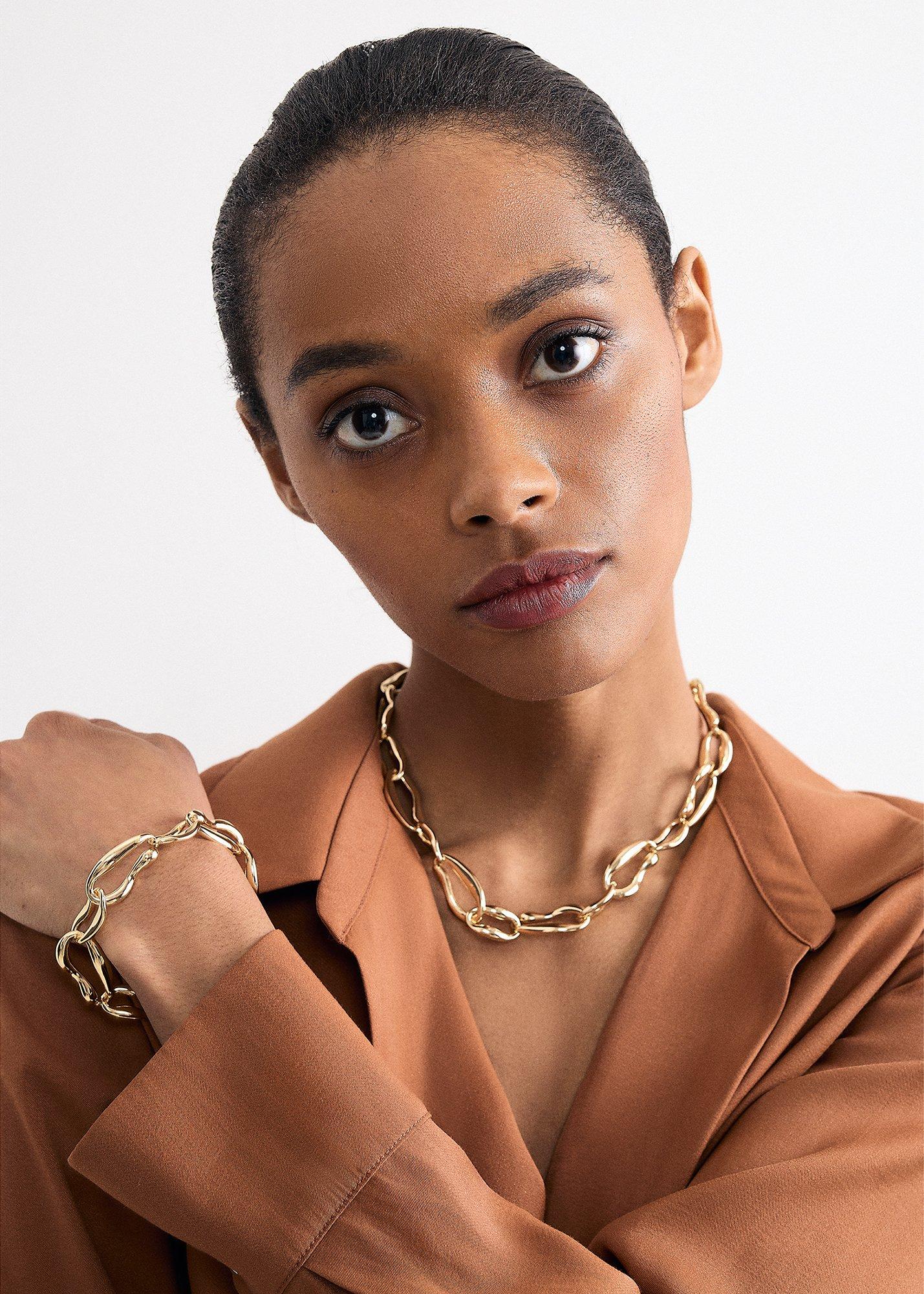 Gold Chain Link Bracelet