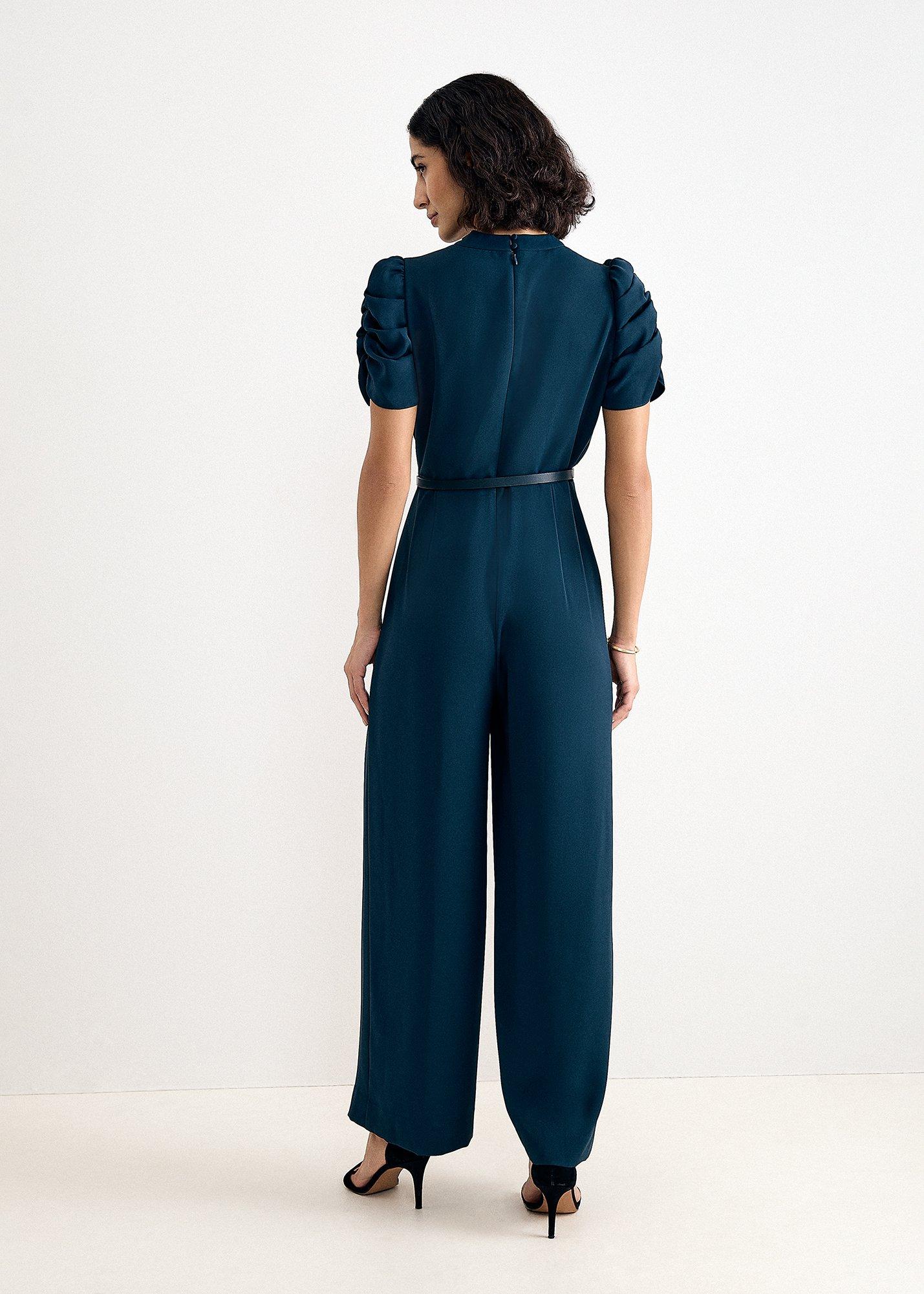 Petite Natasha Shrimp Sleeve Detail Jumpsuit 