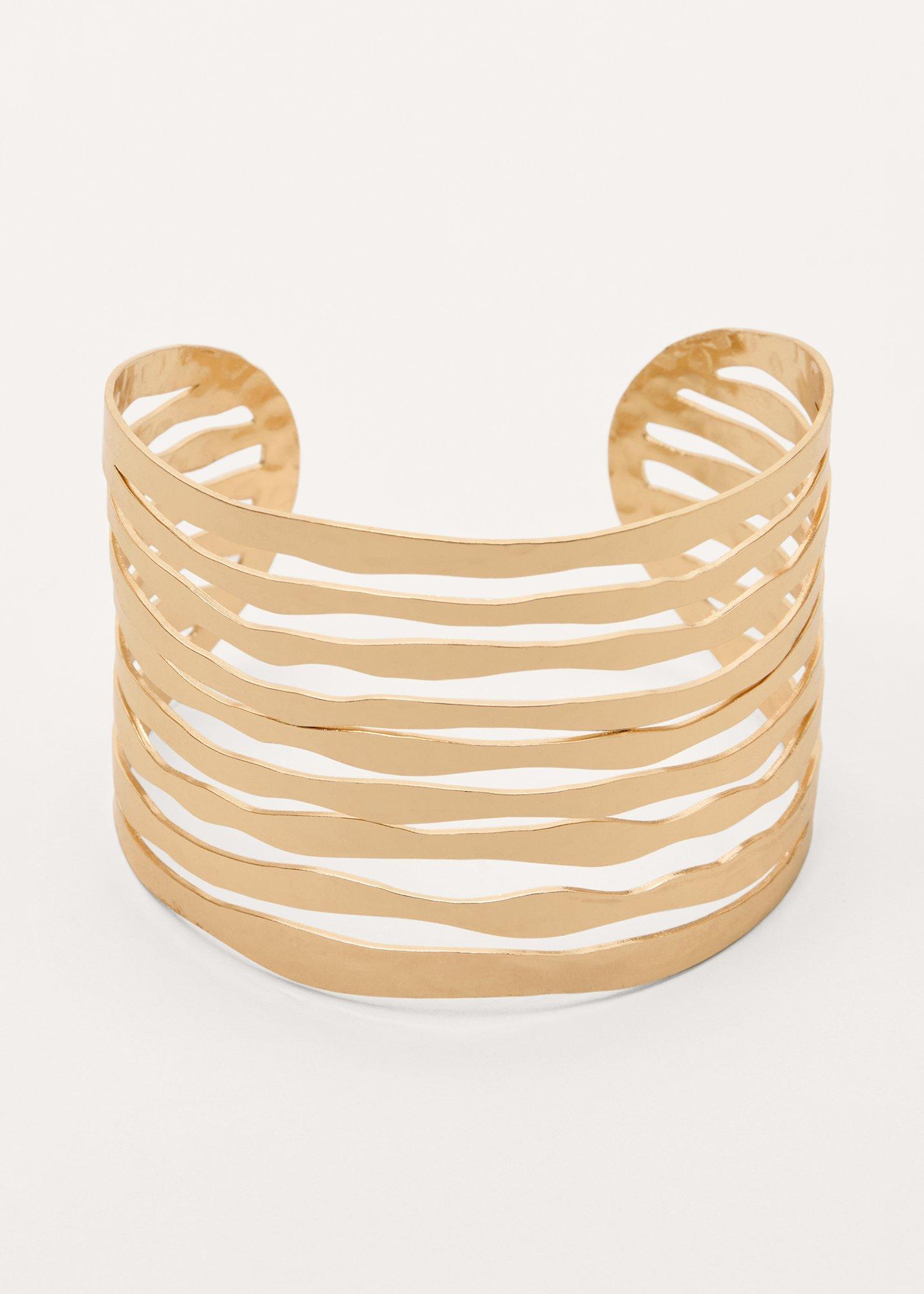 Gold Layered Cuff Bracelet 