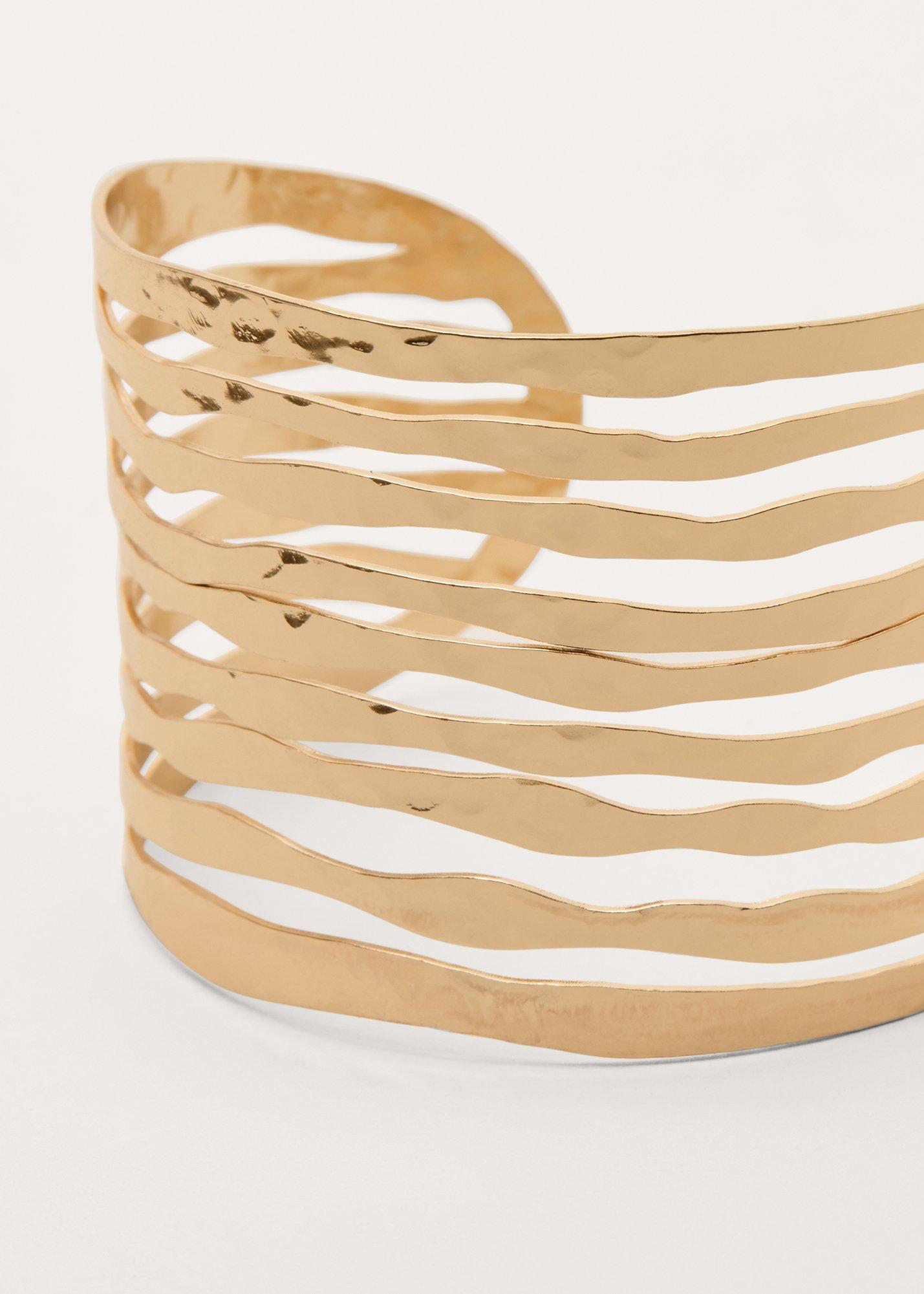 Gold Layered Cuff Bracelet 