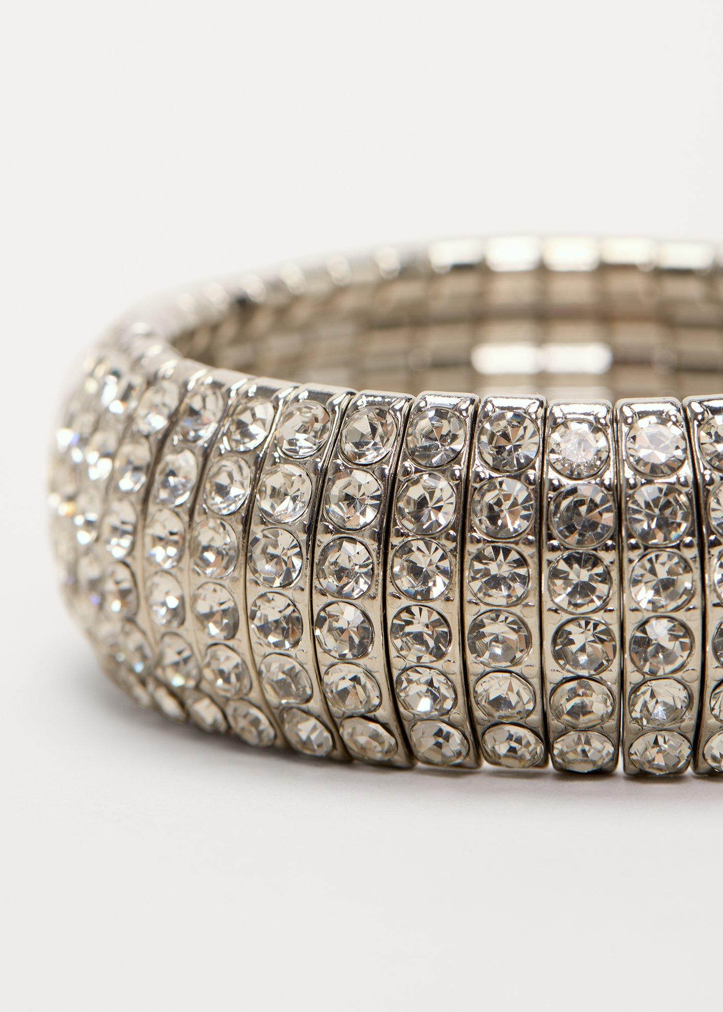 Silver Sparkle Stretch Bracelet