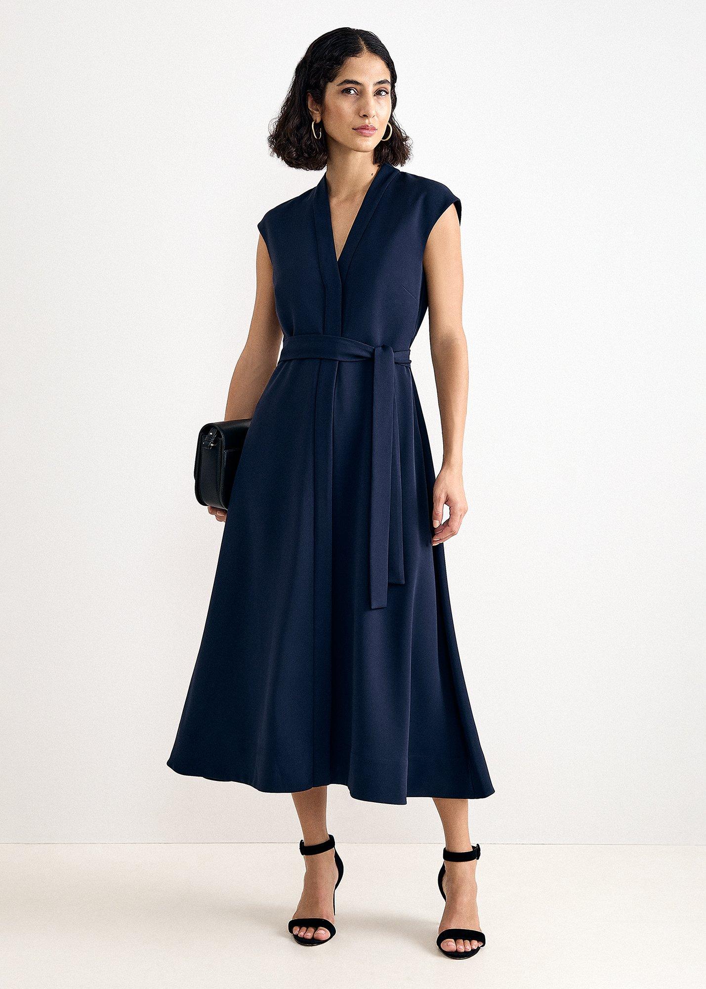 Julie Belted Midi Dress