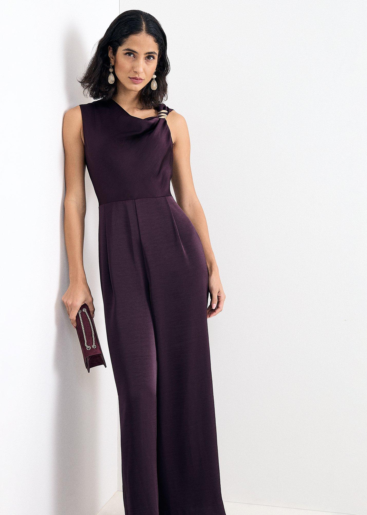 ${product-id}-Avril Satin Cowl Neck Jumpsuit -Burgundy-${view-type}