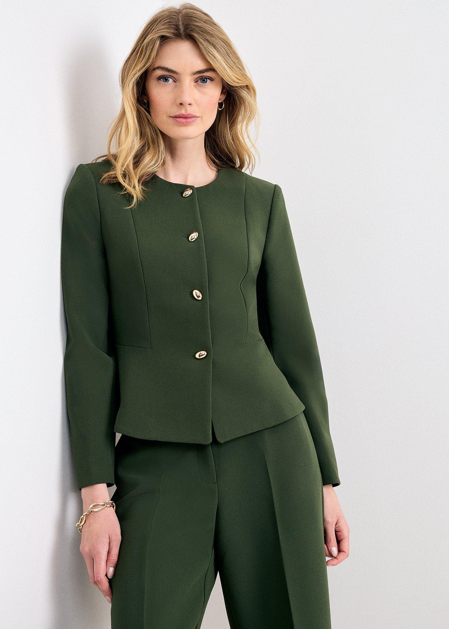 Leonie Tailored Button Jacket 
