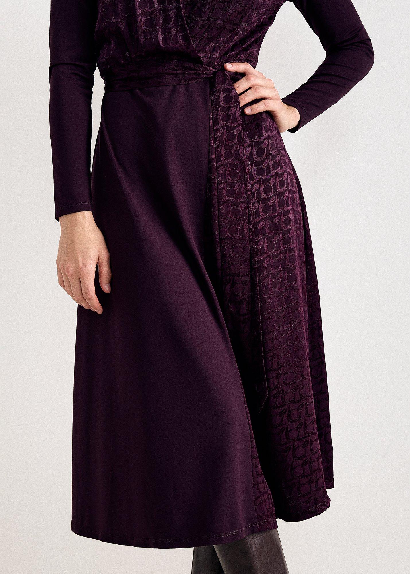 lorelei-mixed-media-jacquard-jersey-dress