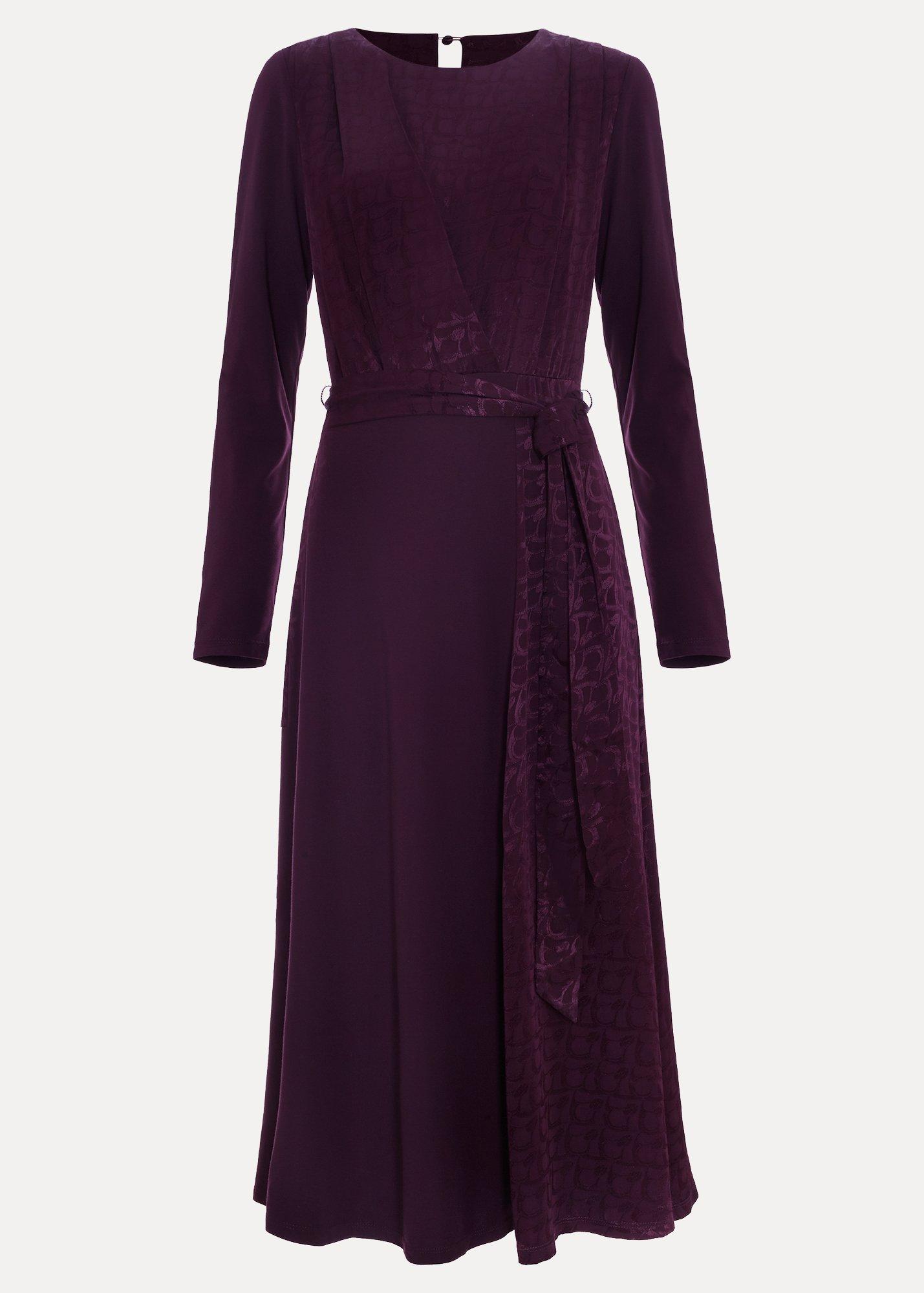 lorelei-mixed-media-jacquard-jersey-dress