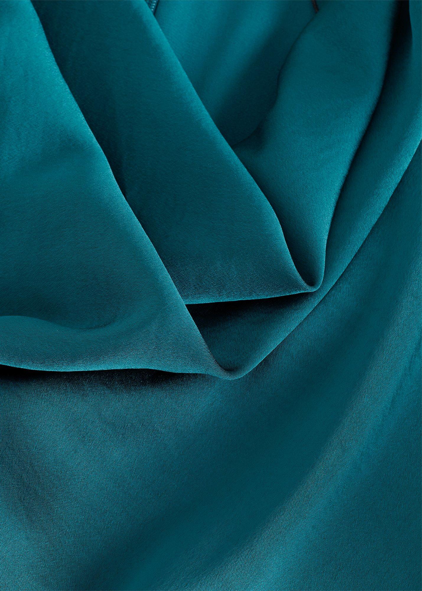 petite-sabrianna-satin-cowl-neck-midi-dress