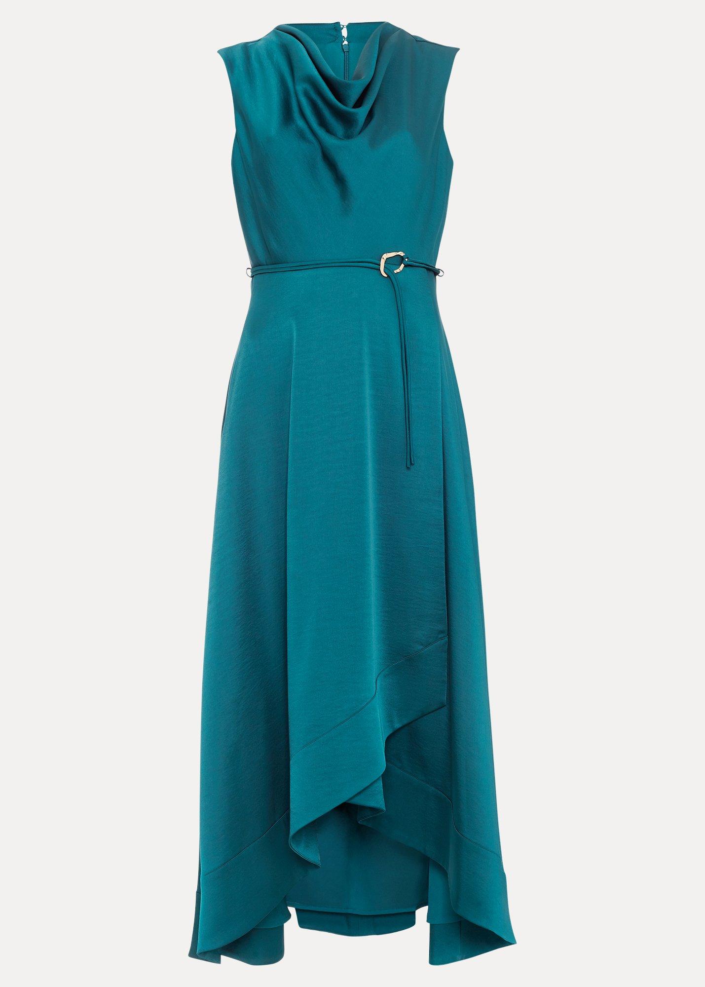 petite-sabrianna-satin-cowl-neck-midi-dress