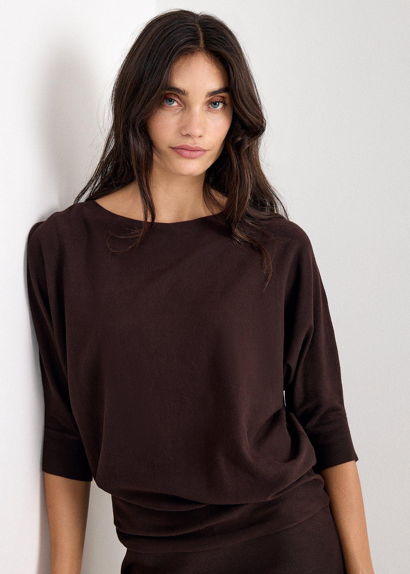becca-brown-knit-dress