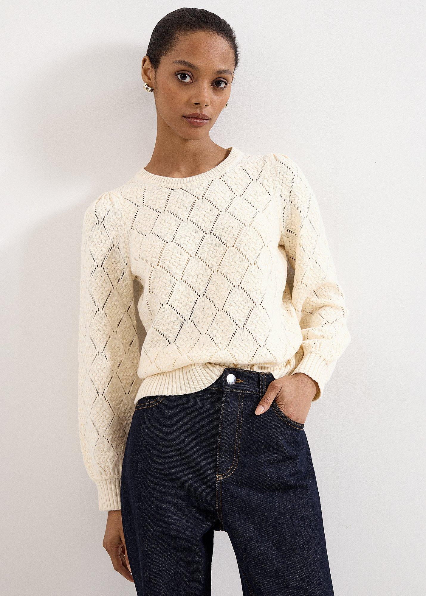 Fern Pointelle Warm Handle Jumper