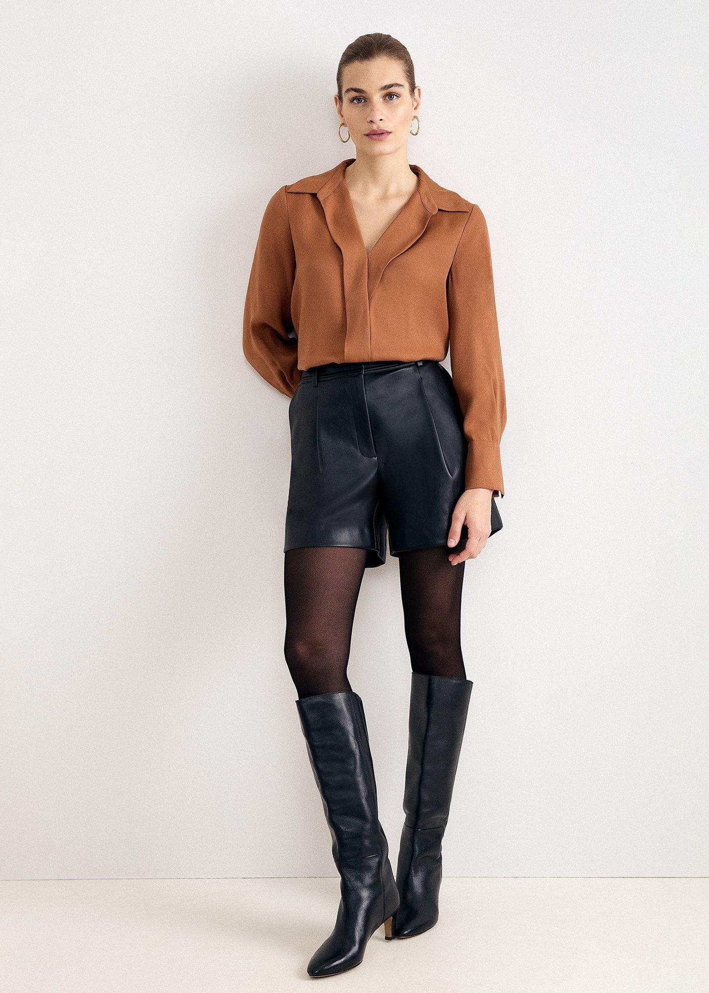 Mia Faux Leather Shorts 