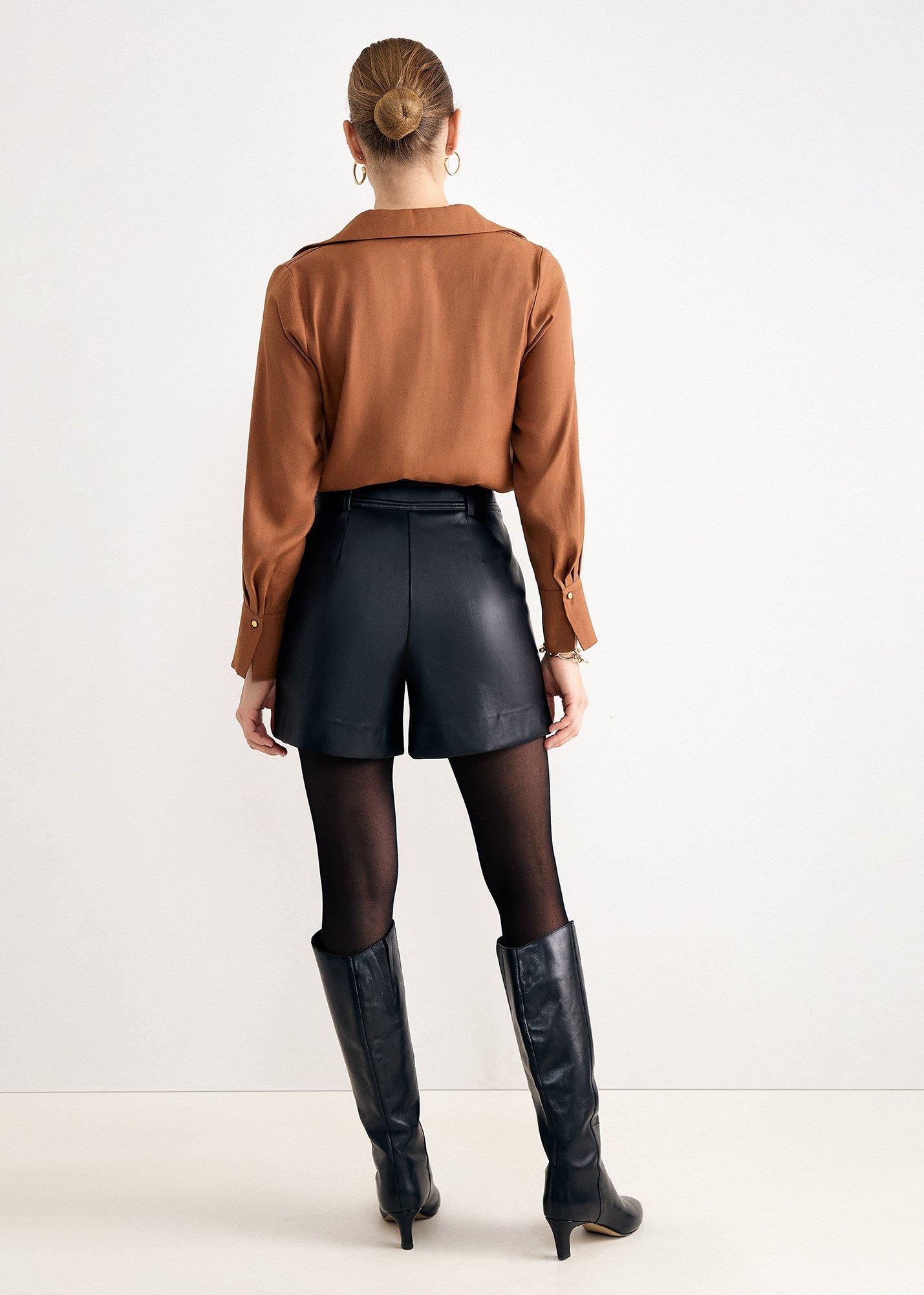 Mia Faux Leather Shorts 