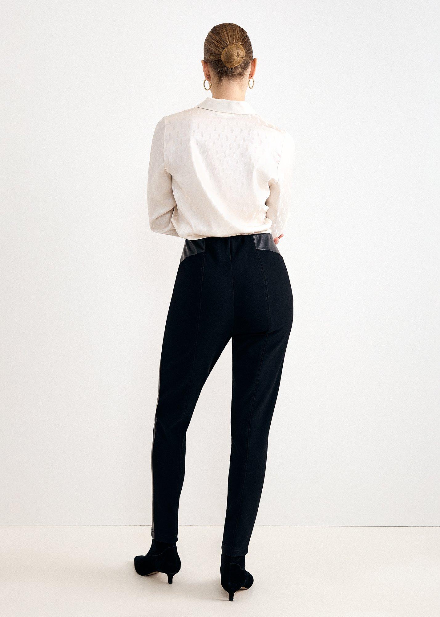 Alora Faux Leather Skinny Trousers