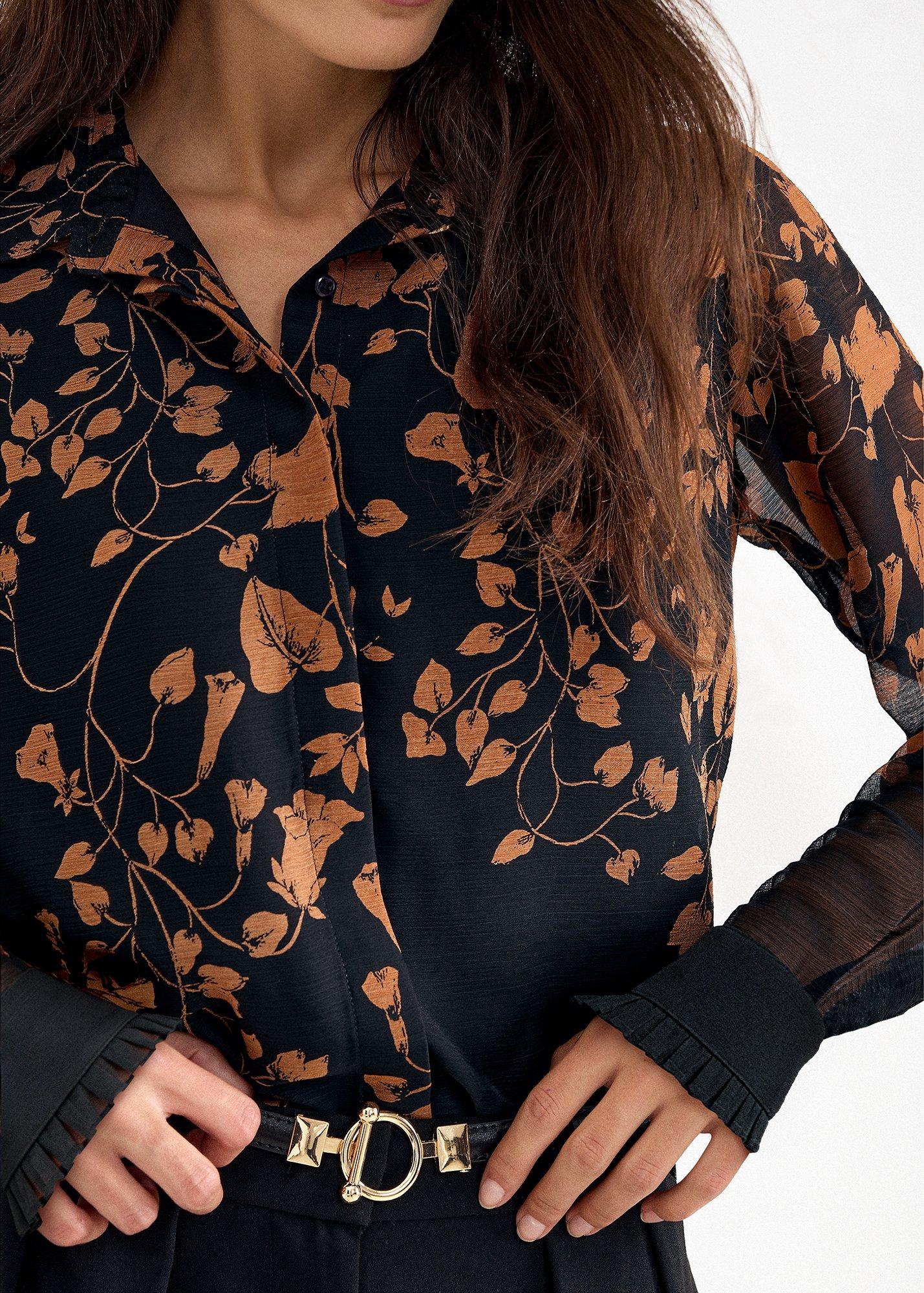 clenence-black-petal-placement-button-down-shirt