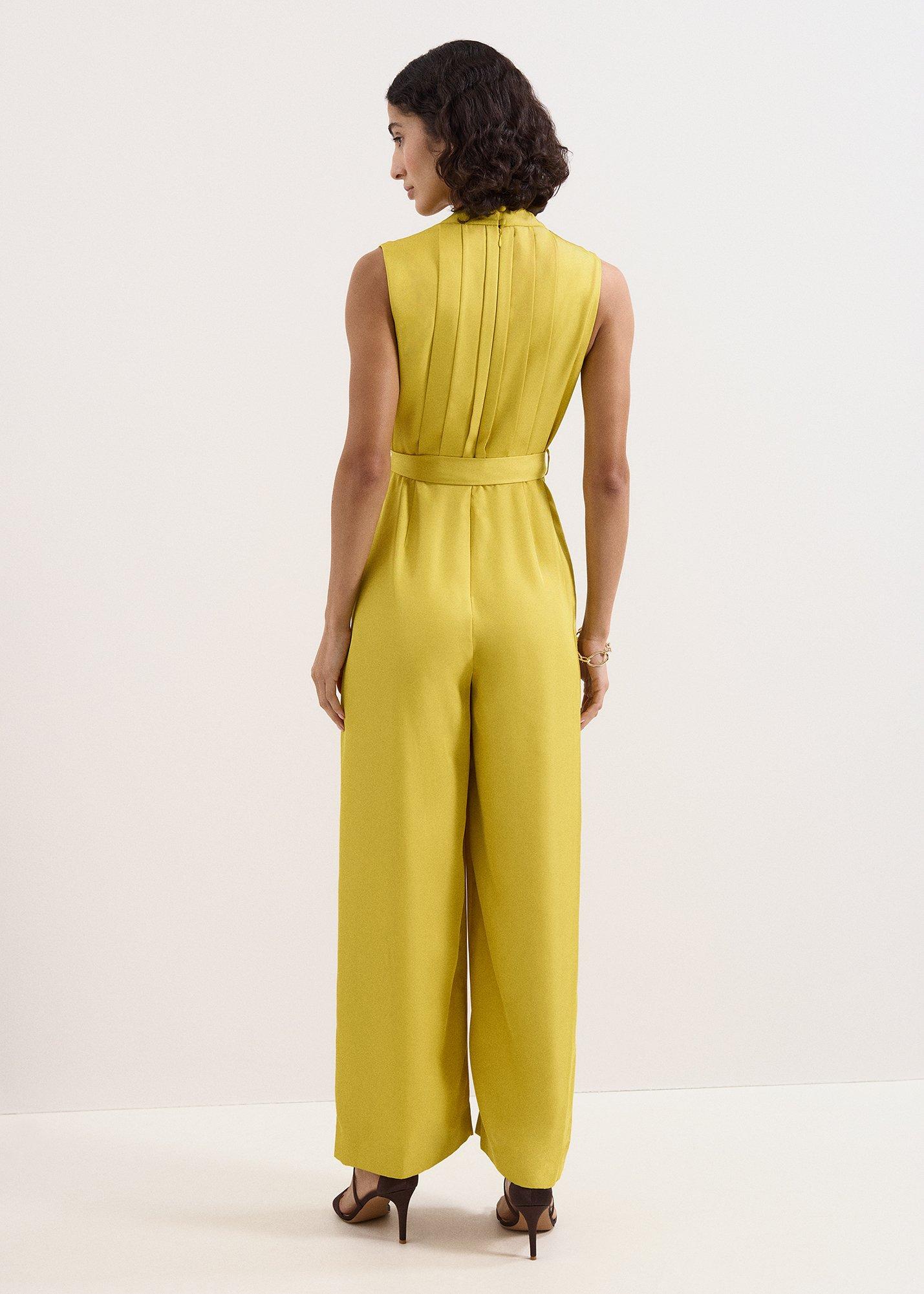 Taylor Satin Twill Wrap Jumpsuit