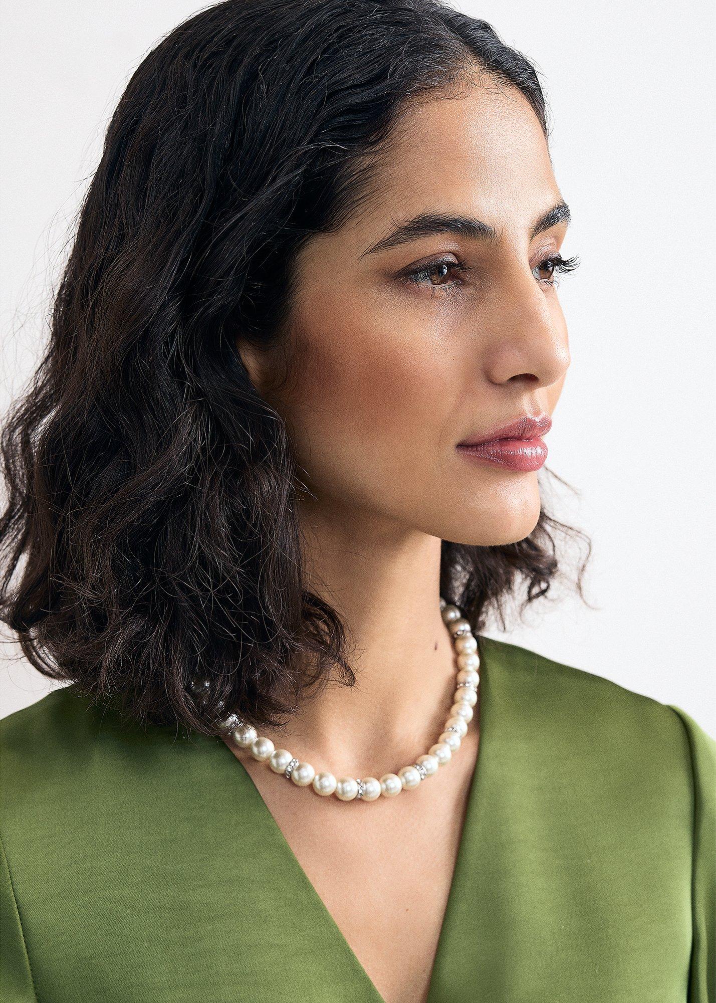 Sparkle and Pearl Necklace