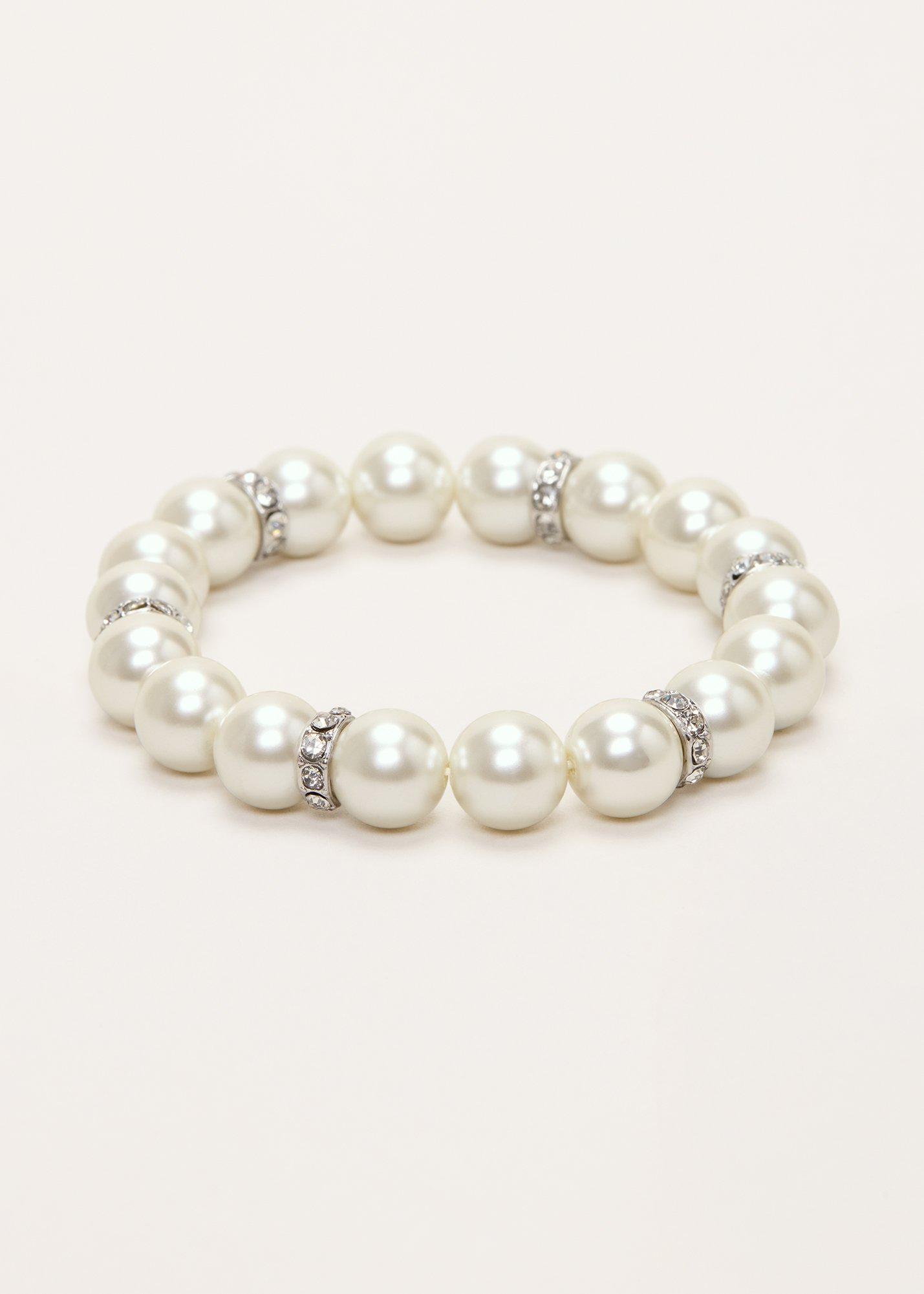 Sparkle and Pearl Stretch Bracelet