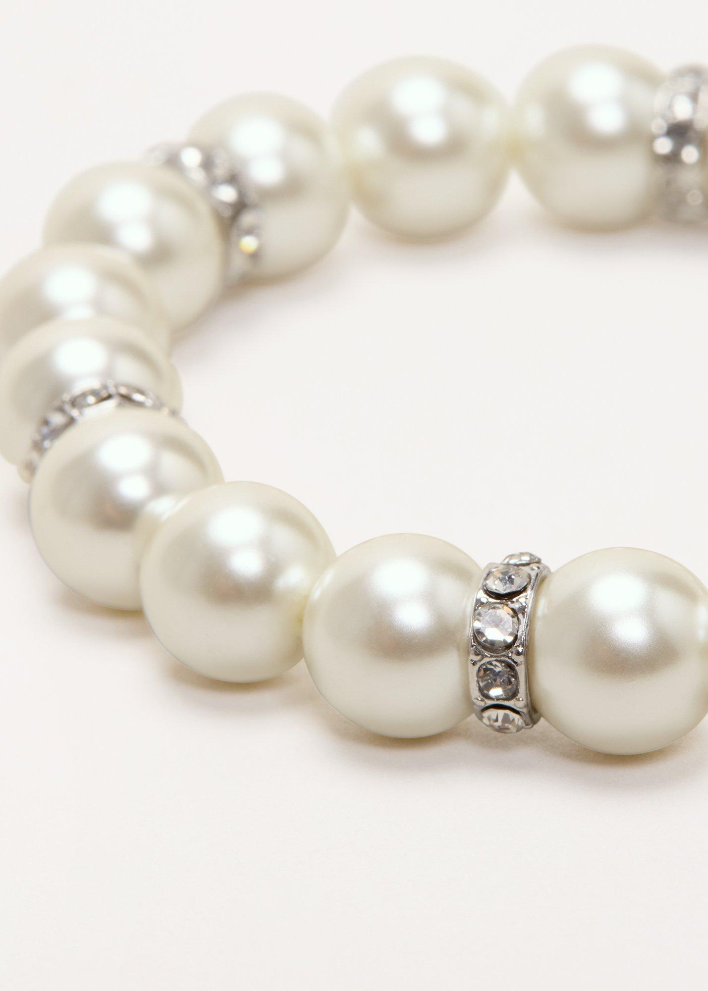 Sparkle and Pearl Stretch Bracelet